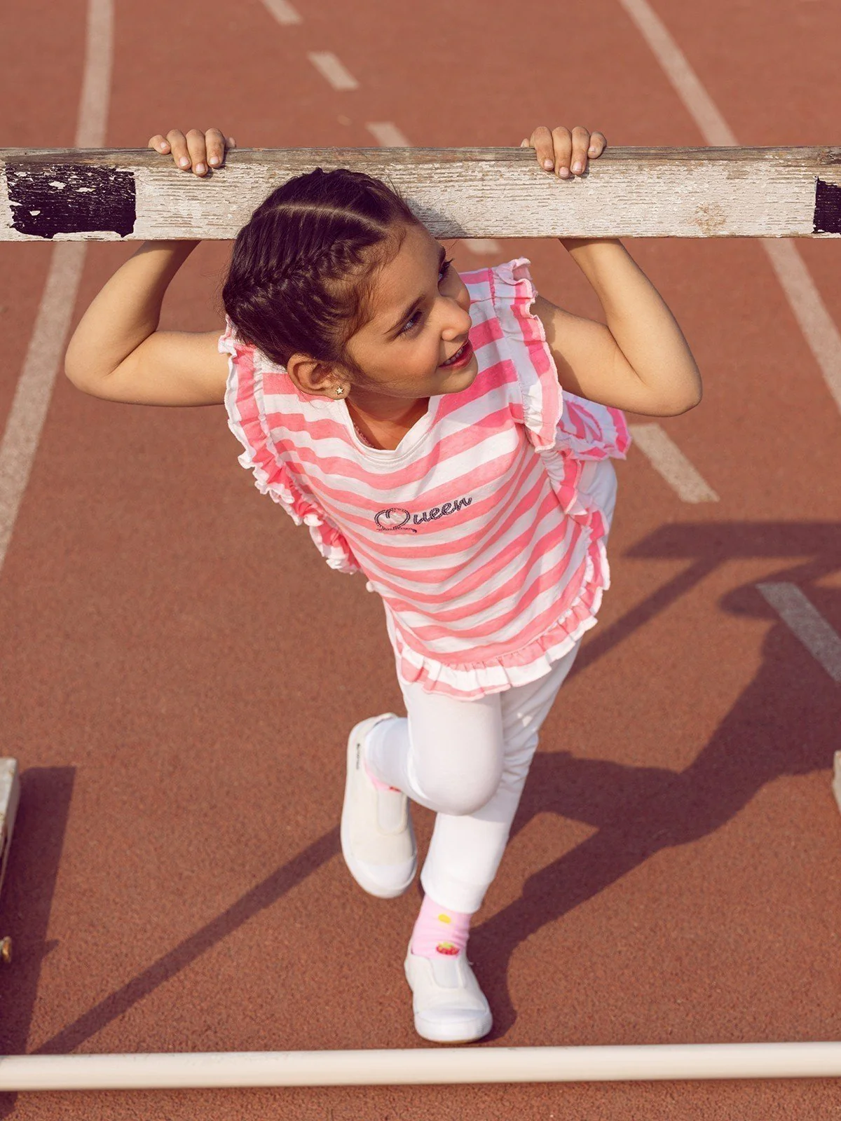 Girl's Pink & White Top - EGTK23-029 - Image 3