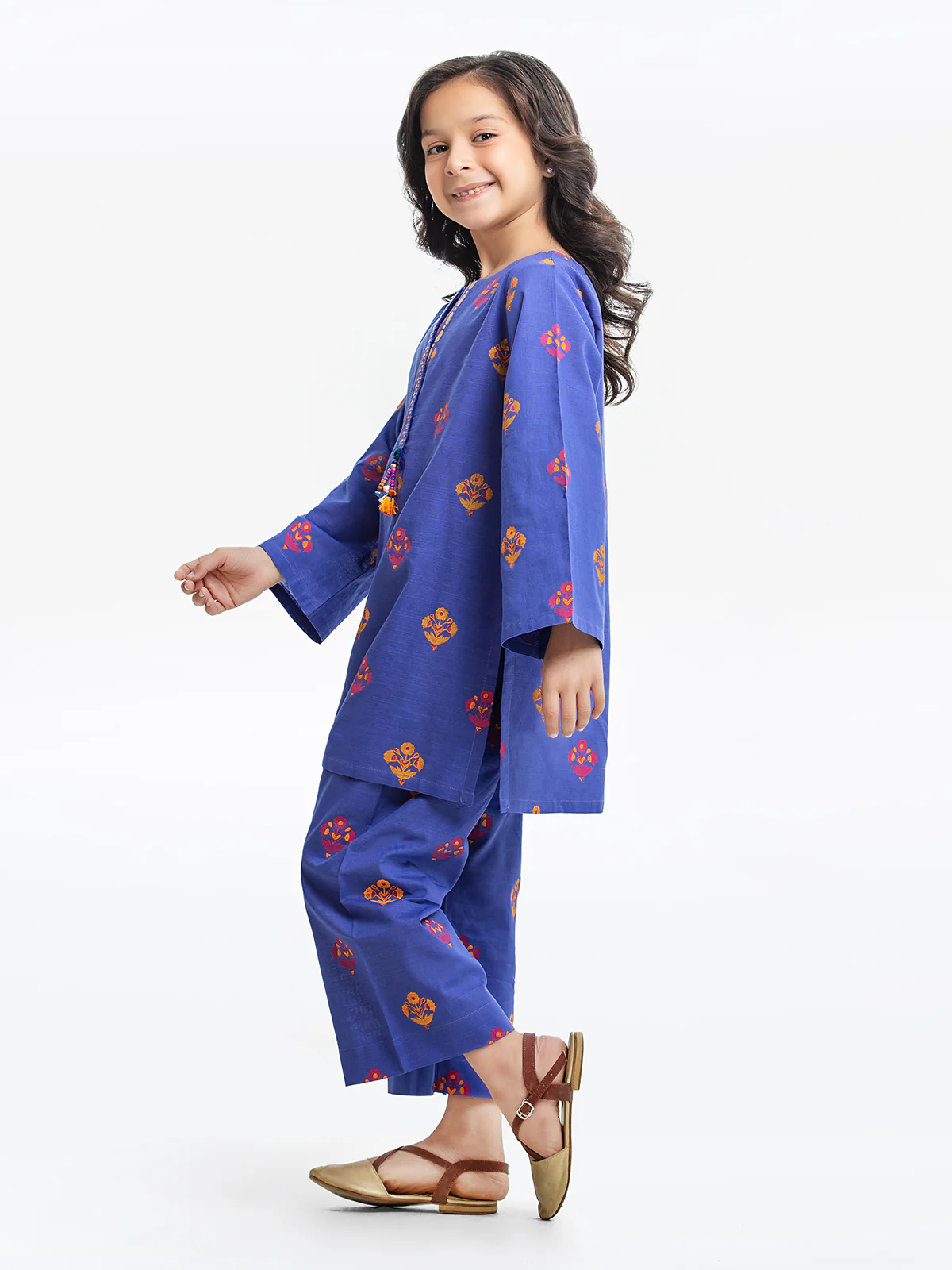 Girl's Khaddar Co-ord Set - EGTCS23-012 - Image 3
