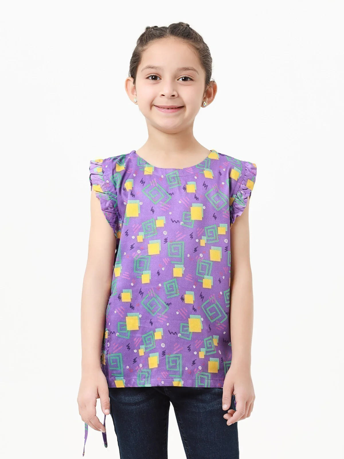 Girl's Purple Fusion Top - EGTFT22-100013 - Image 2