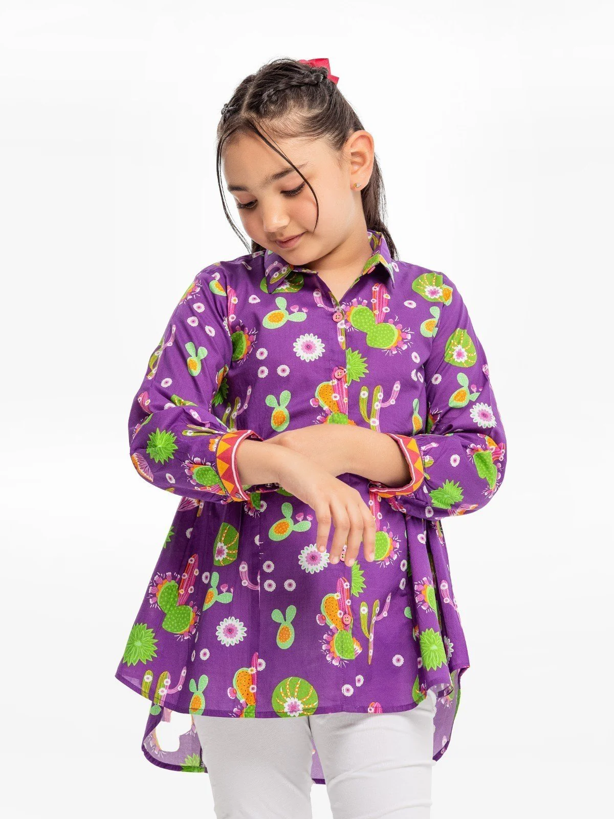 Girl's Purple Fusion Top - EGTFT23-100009 - Image 2