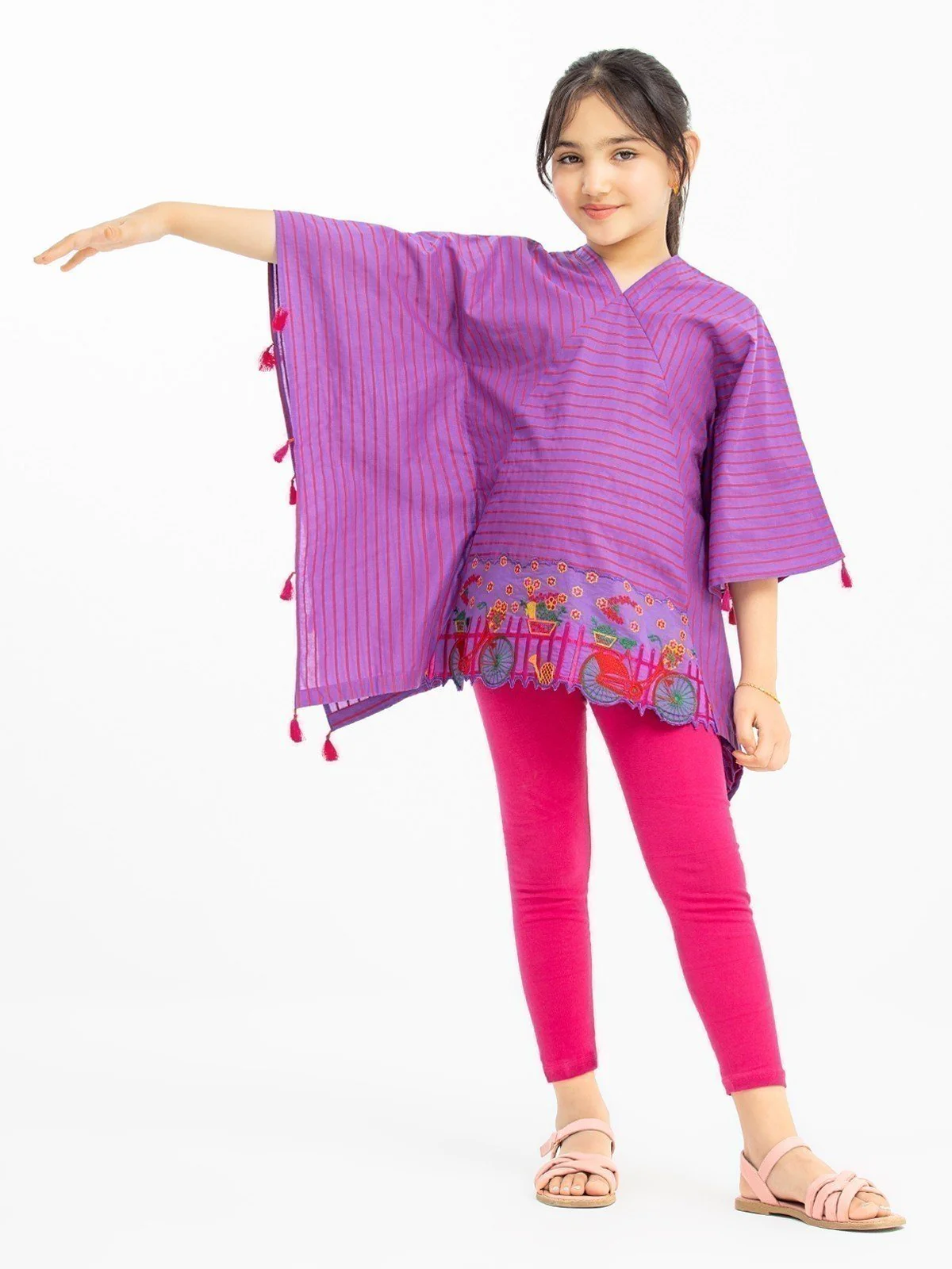 Girl's Purple Fusion Top - EGTFT23-100022 - Image 3