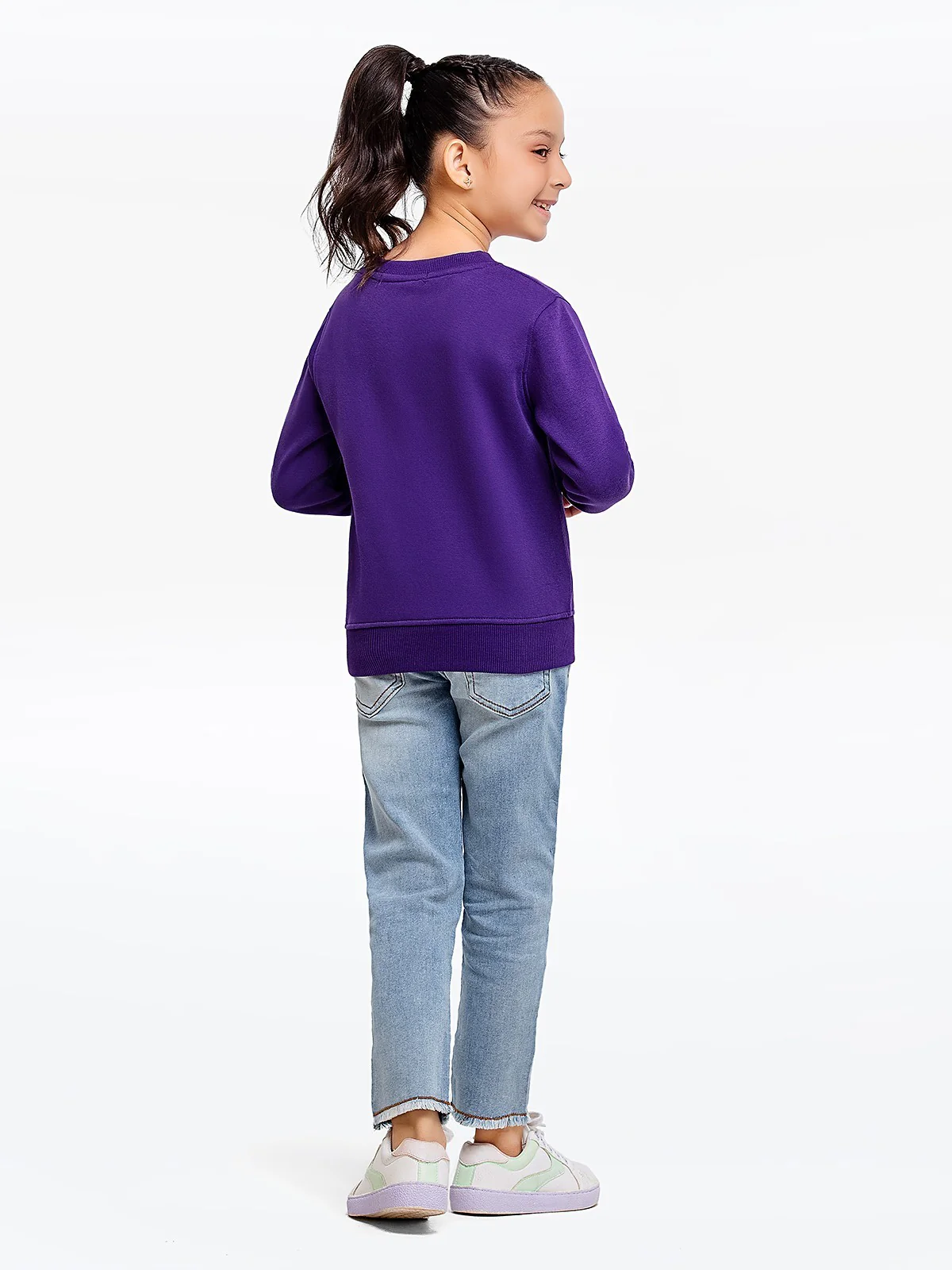 Girl's Purple Sweatshirt - EGTSS23-006 - Image 5