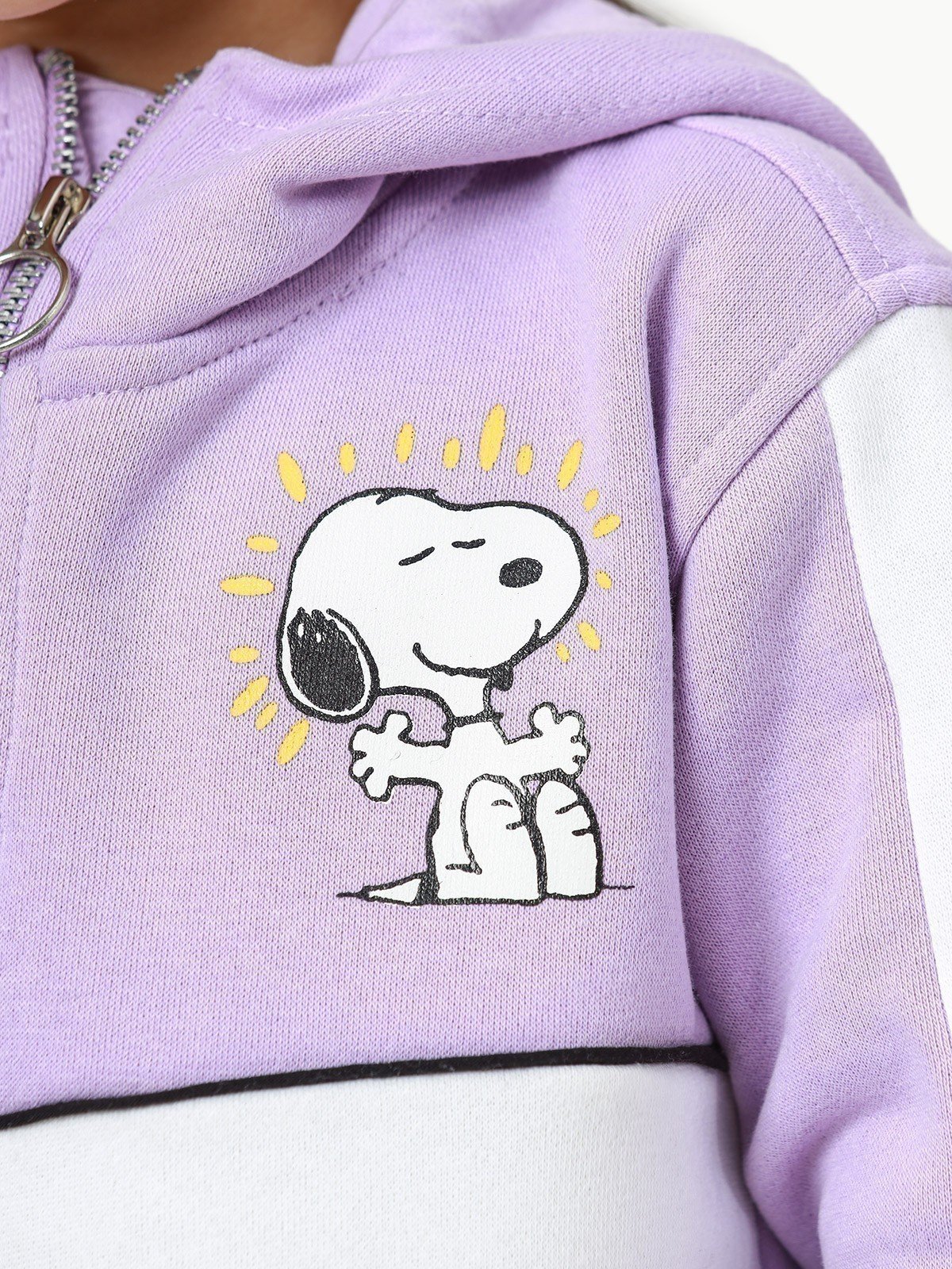 Girl's Purple & White Hoodie - EGTH22-012 - Image 7
