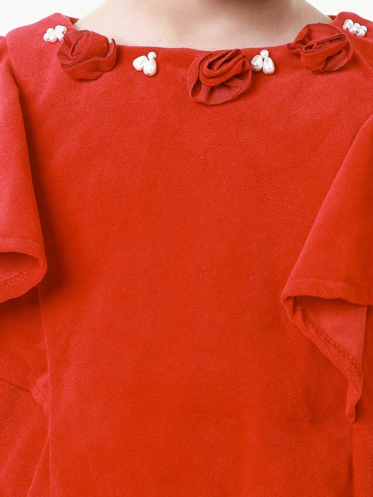 Girl's Red Frock - EGTFW22W-200027 - Image 5