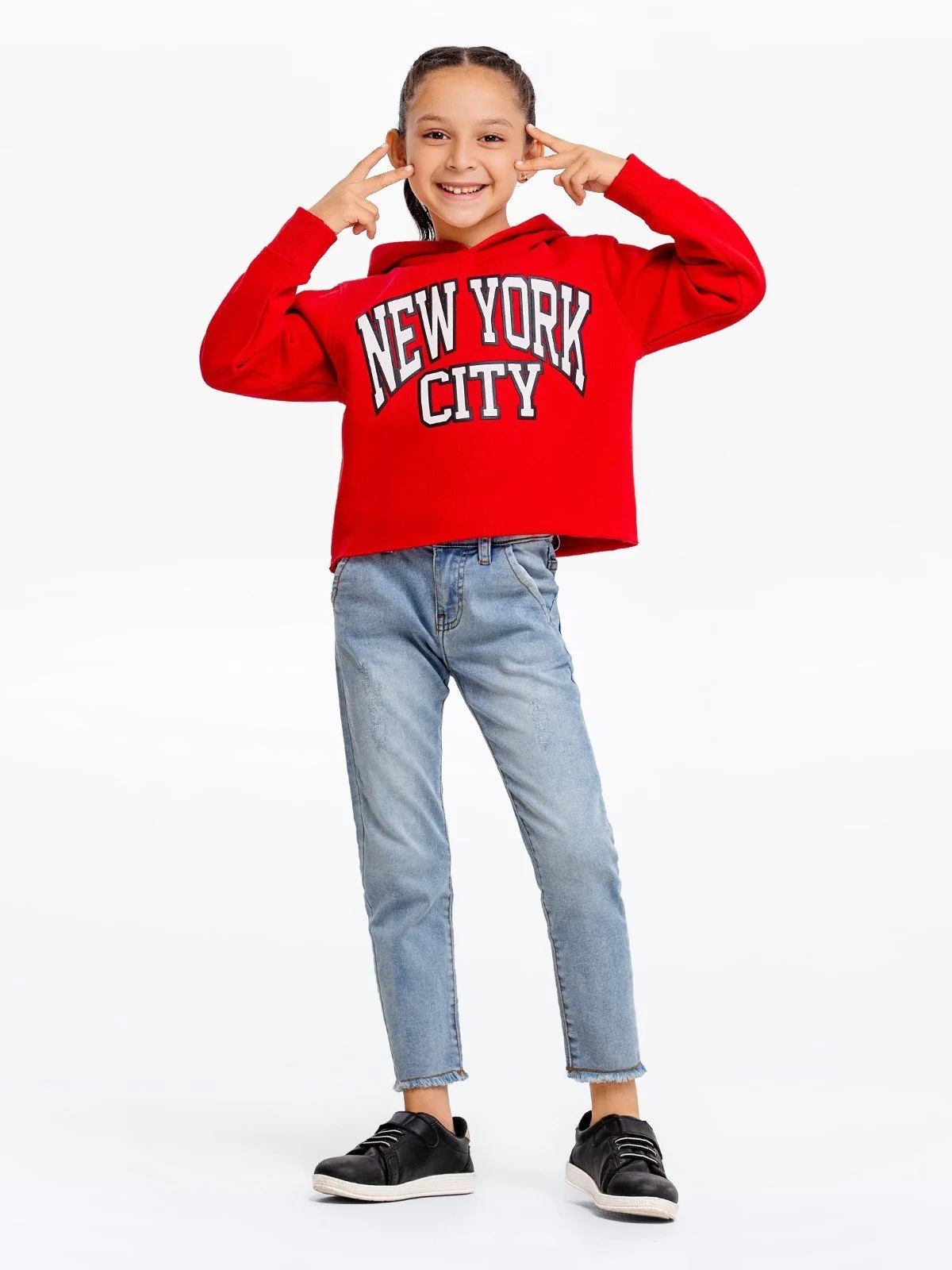 Girl's Red Hoodie - EGTH23-006 - Image 2