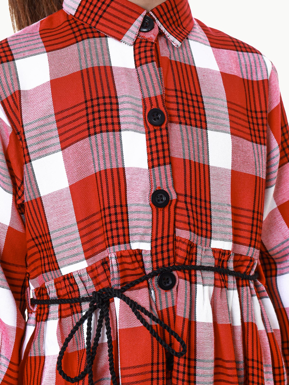 Girl's Red & White Frock - EGTF22-200025 - Image 5