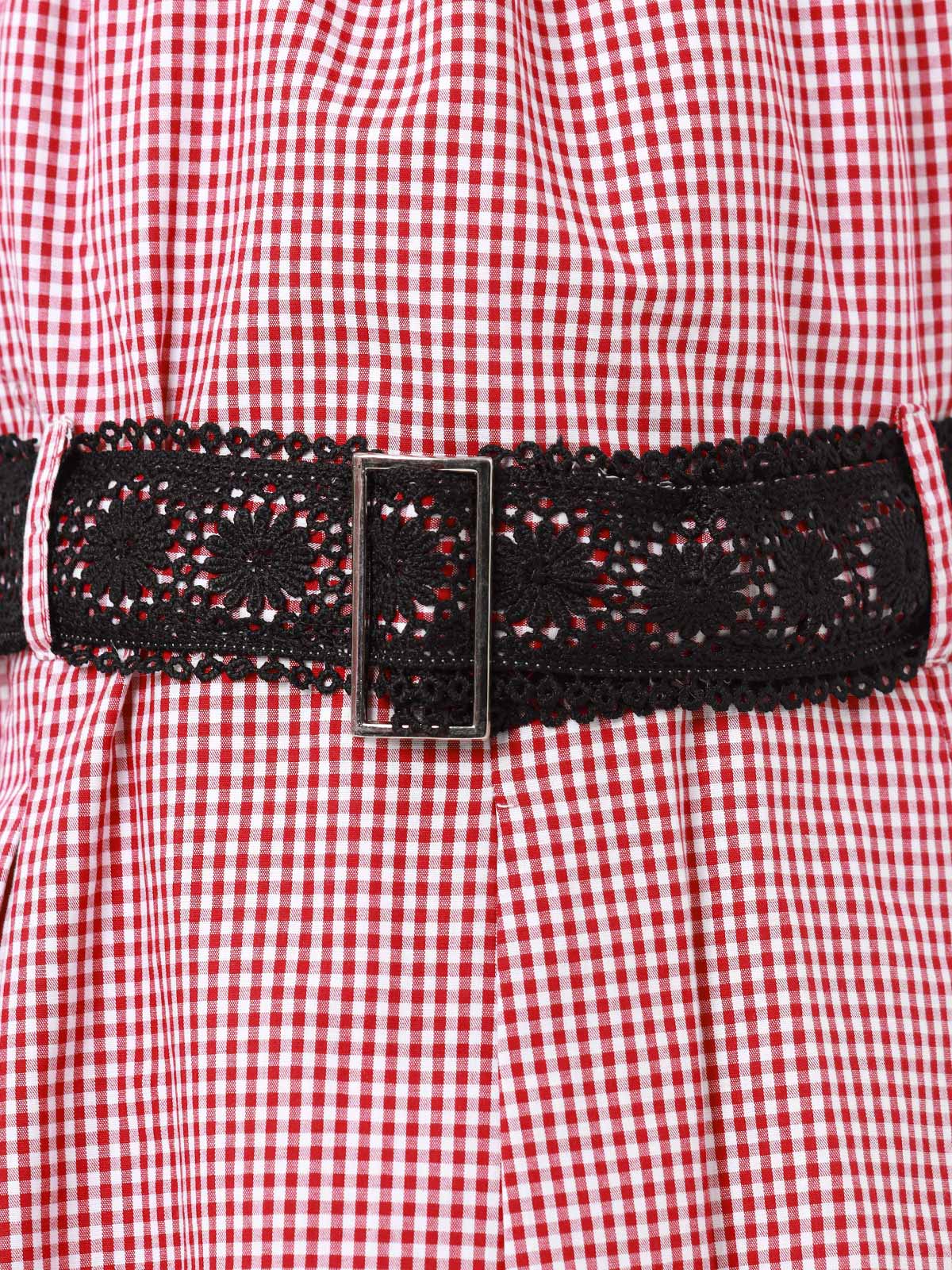 Girl's Red & White Frock - EGTF23S-200035 - Image 3
