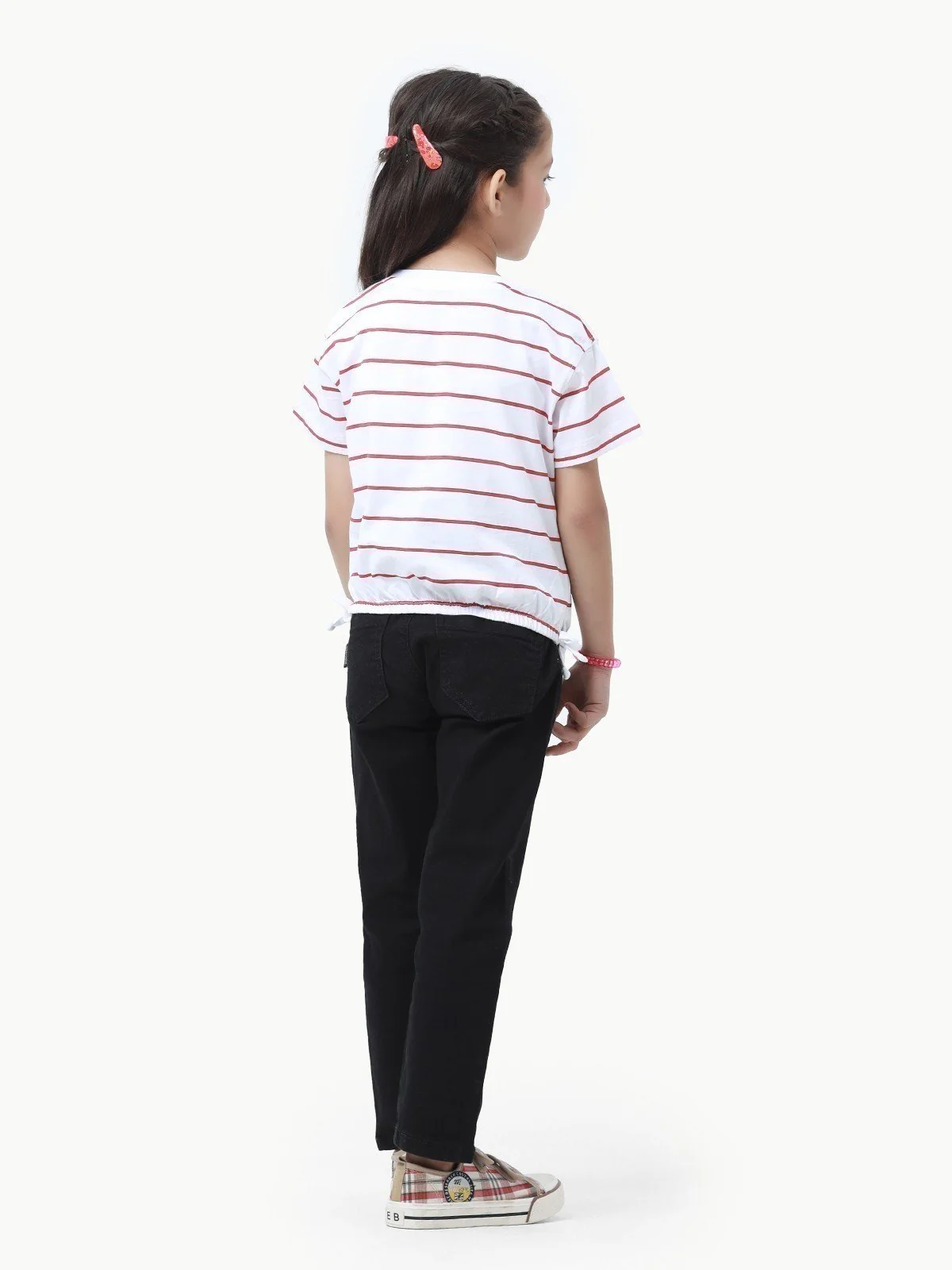 Girl's Red & White Top - EGTK23-005 - Image 3