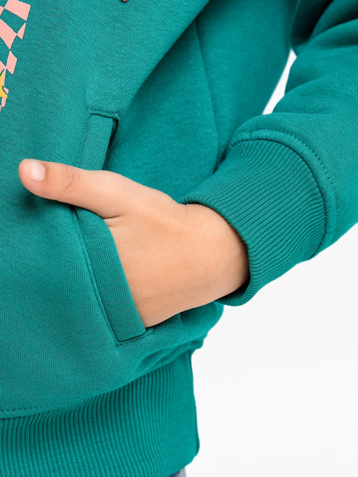 Girl's Sage Green Hoodie - EGTH23-005 - Image 4