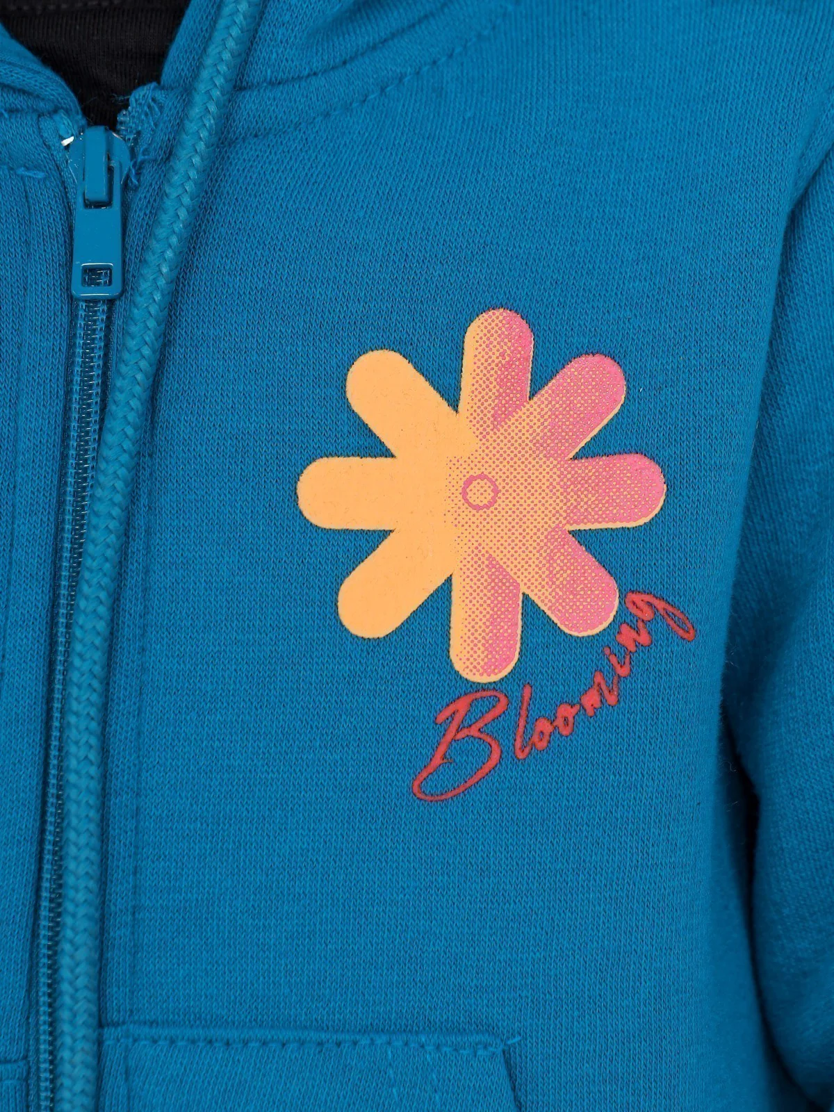 Girl's Teal Blue Hoodie - EGTH22-006 - Image 4