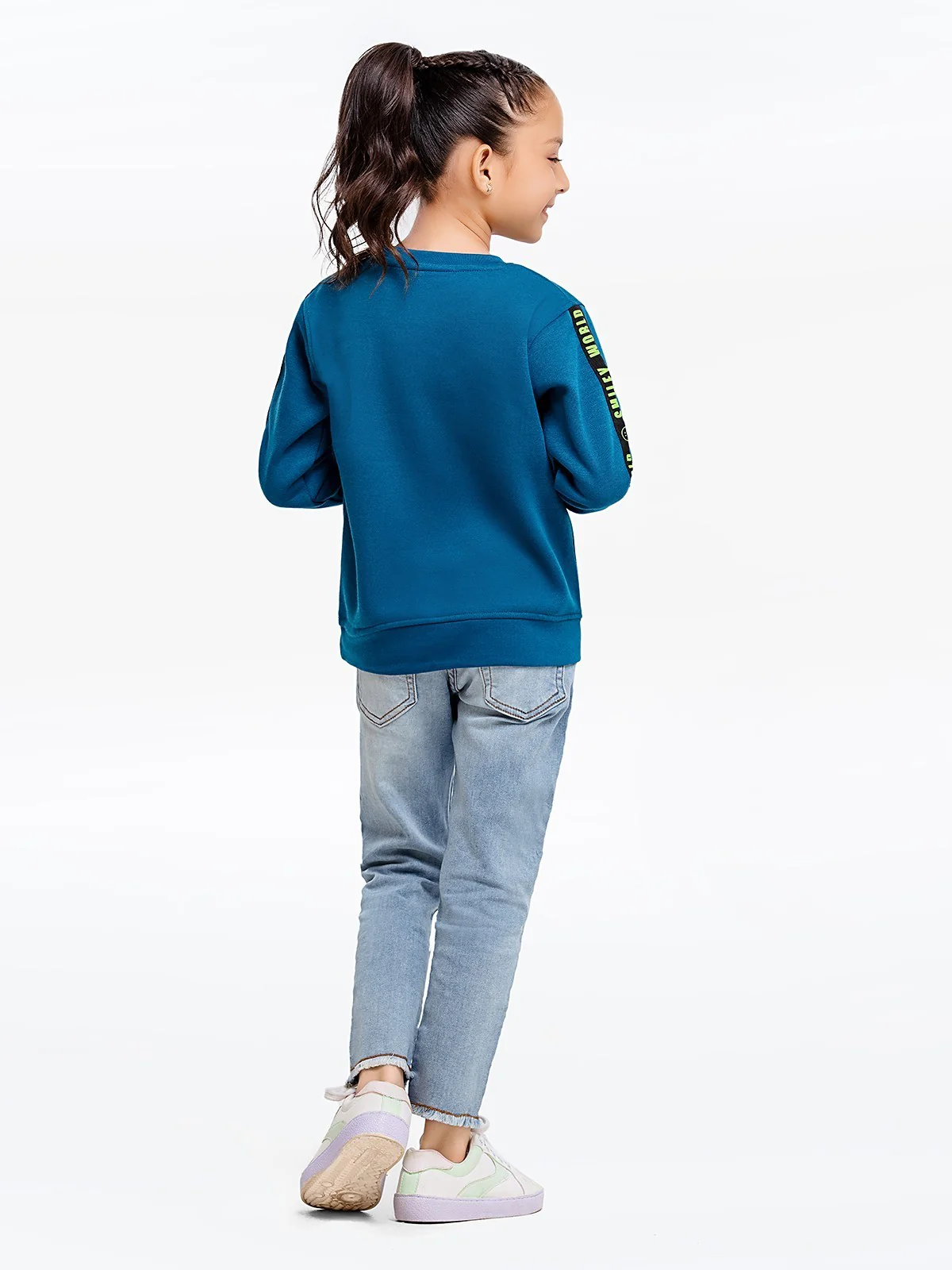 Girl's Teal Blue Sweatshirt - EGTSS22-011 - Image 5