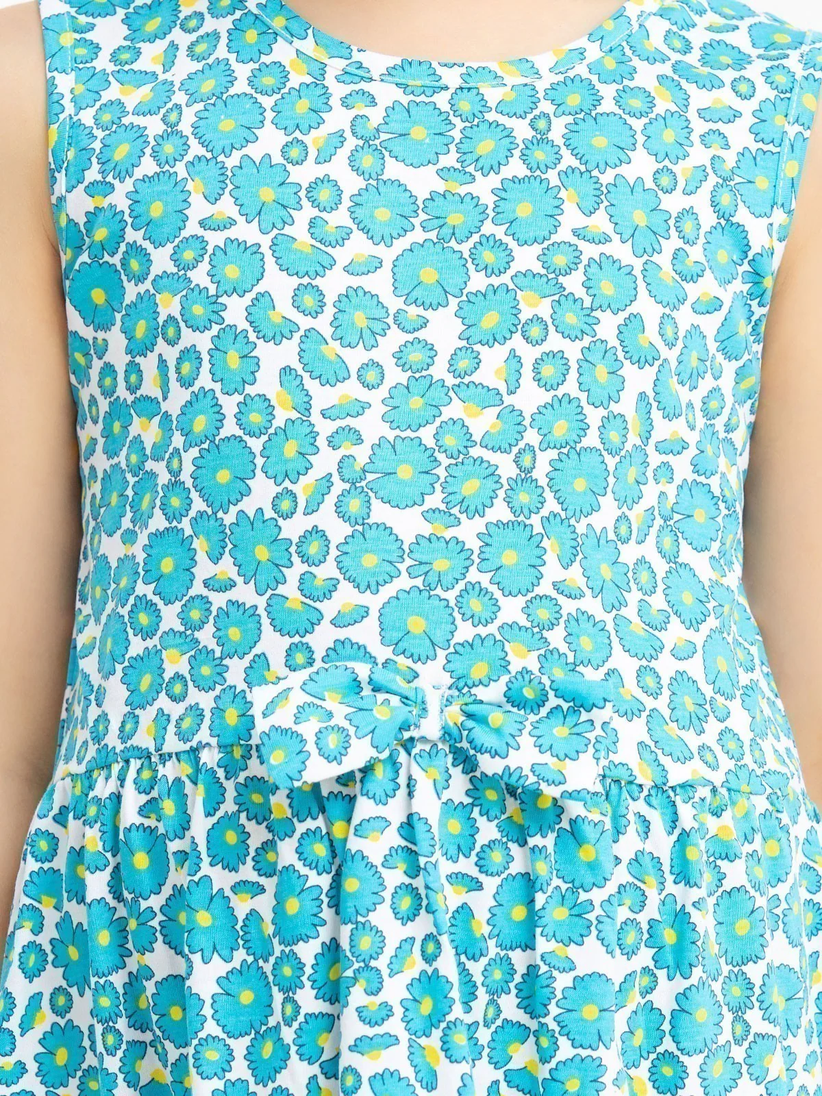 Girl's Turquoise Frock - EGTFK23-005 - Image 5
