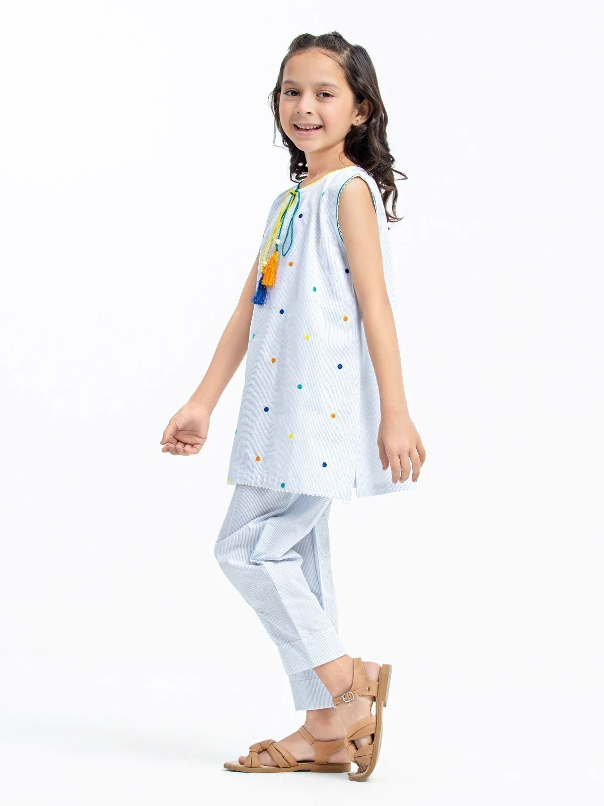 Girl's Poly Cotton Co-ord Set - EGTCS23-001 - Image 3
