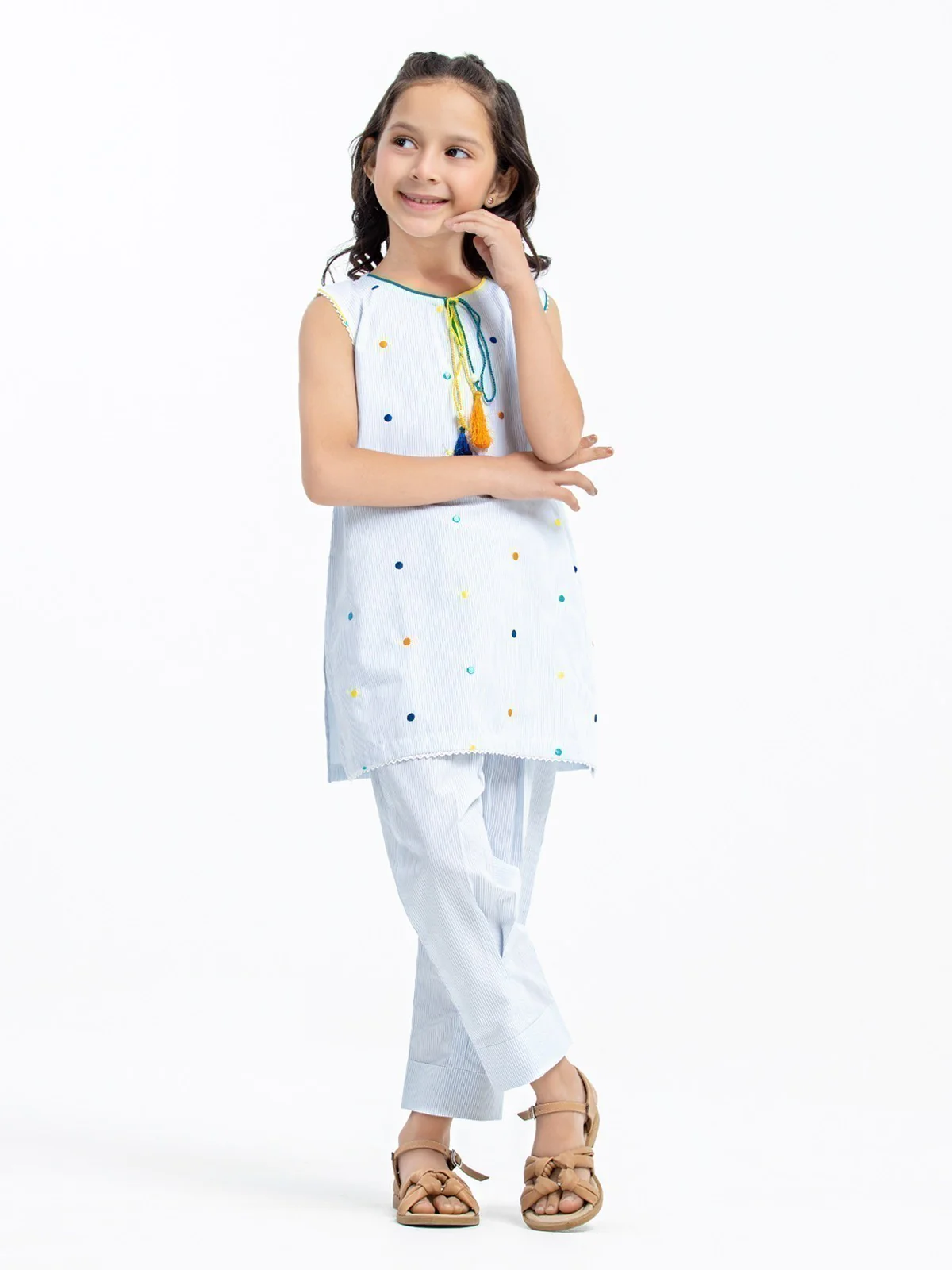 Girl's Poly Cotton Co-ord Set - EGTCS23-001 - Image 4