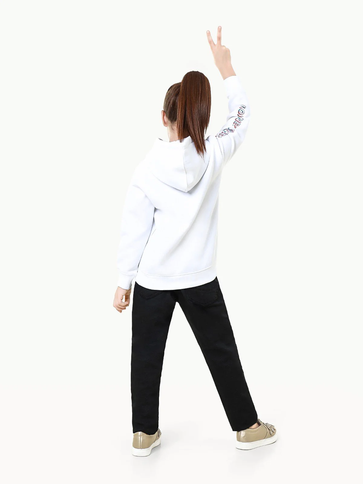 Girl's White Hoodie - EGTH22-011 - Image 6