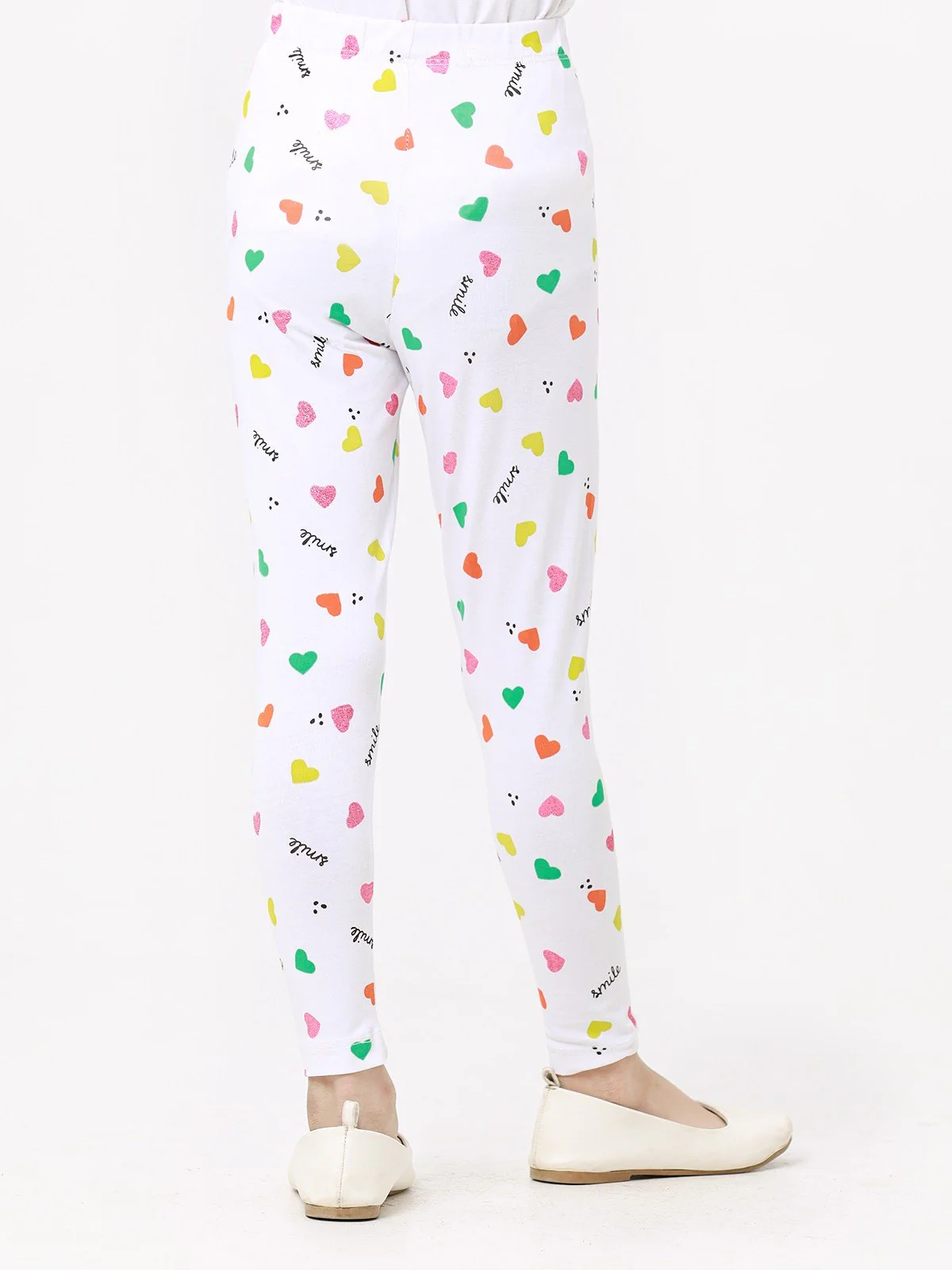 Girl's White Legging - EGBL23-006 - Image 4