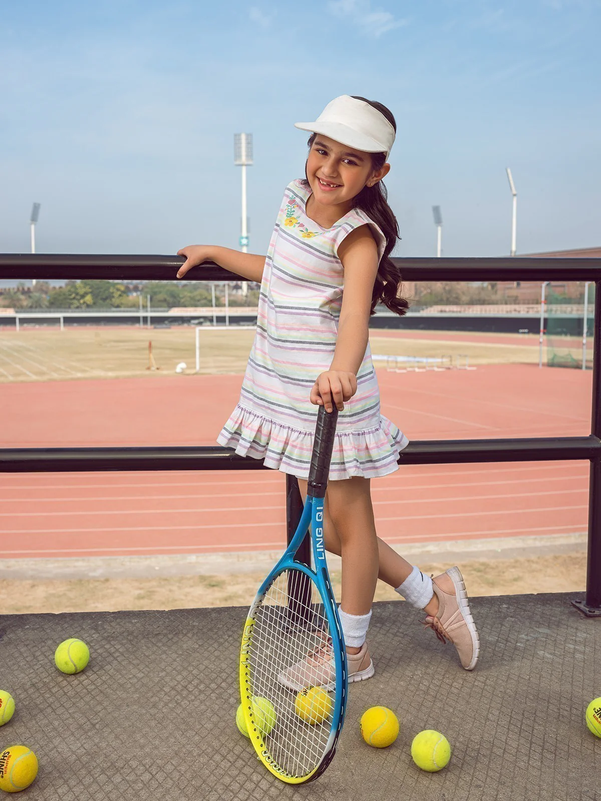 Girl's White Multi Frock - EGTF22-200023 - Image 3