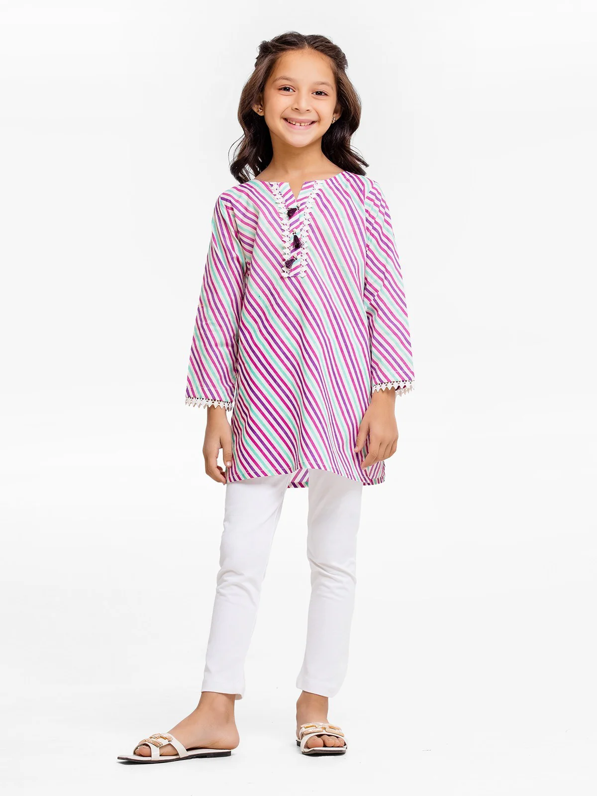 Girl's White & Multi Pret - EGTKP23-70676S - Image 2