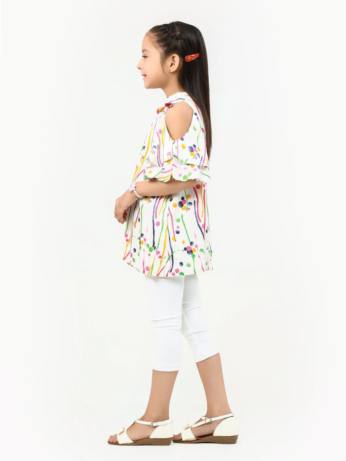 Girl's White Multi Top - EGTW22-001 - Image 5