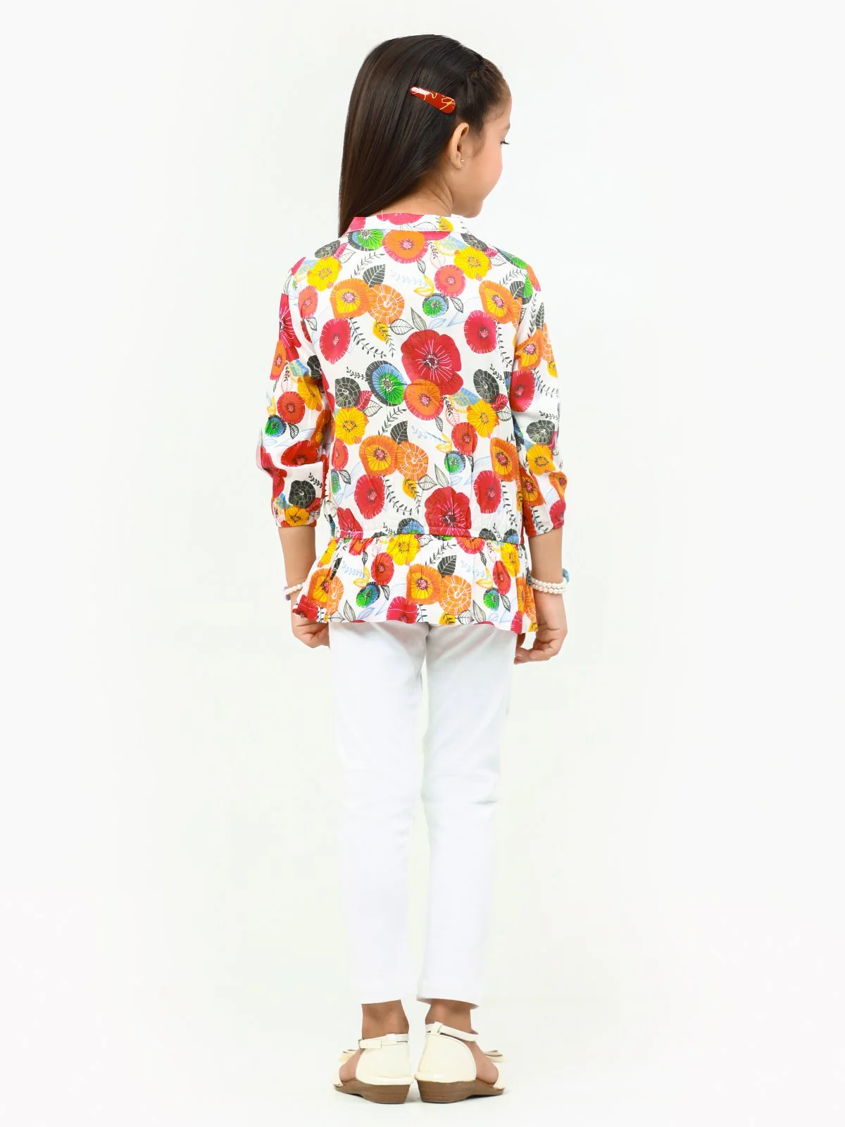 Girl's White Multi Top - EGTW22-003 - Image 4