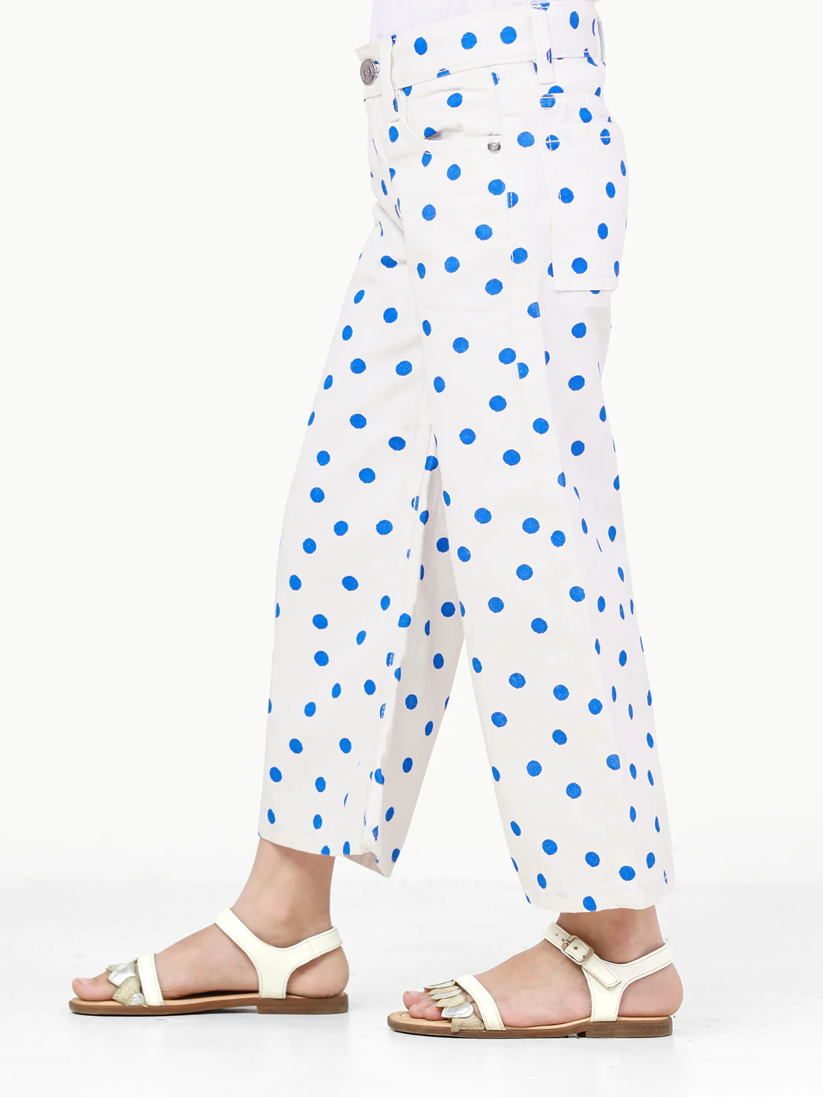 Girl's White Pant - EGBPD22-001A - Image 2