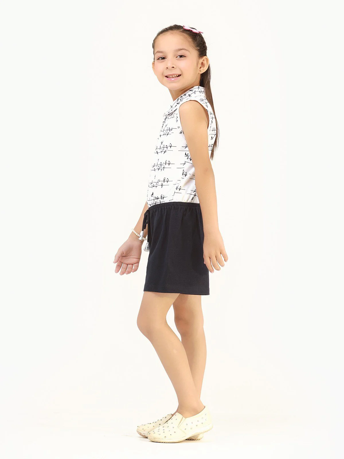 Girl's White Purple Top - EGTK21-018 - Image 3