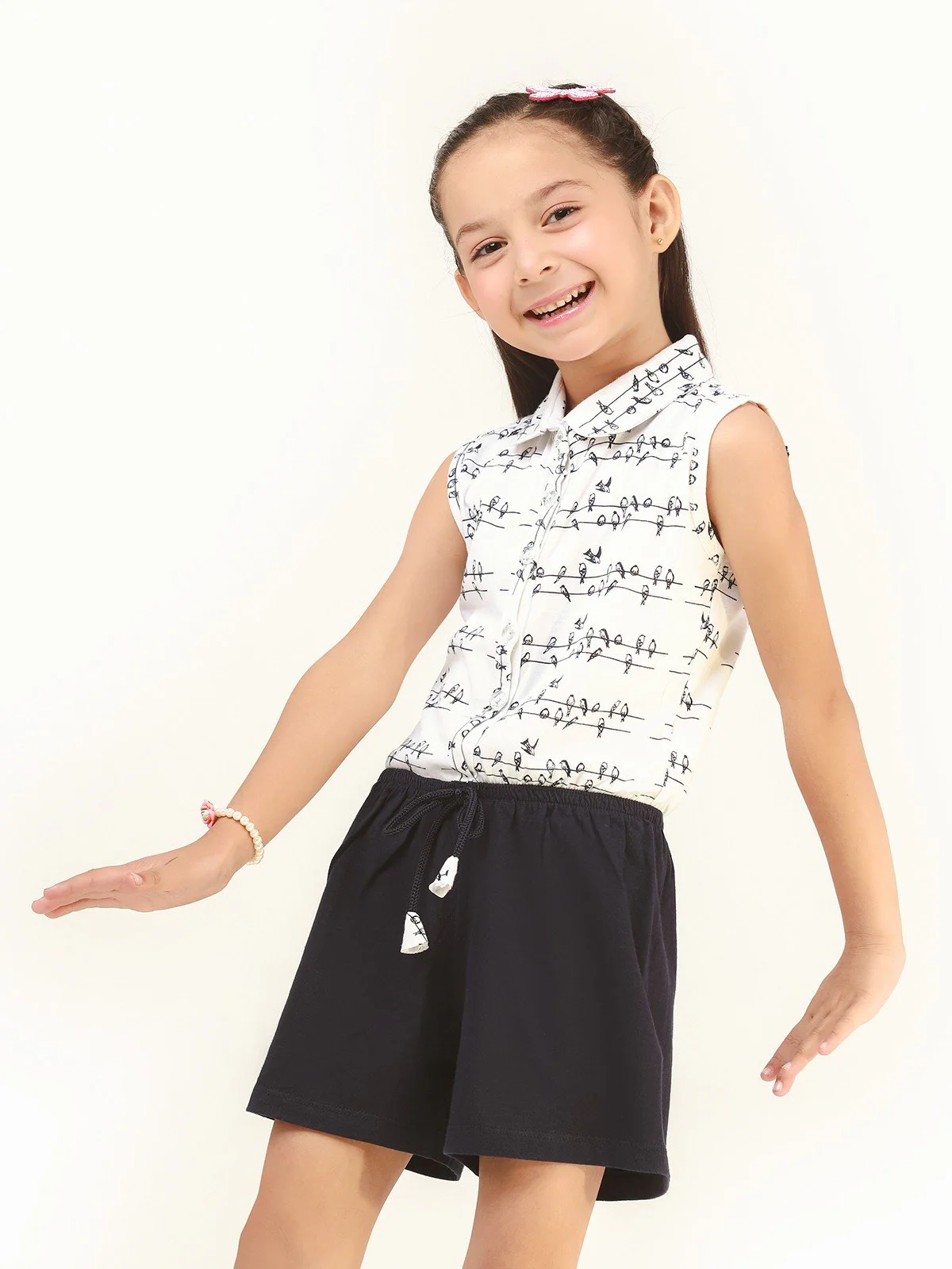 Girl's White Purple Top - EGTK21-018 - Image 4