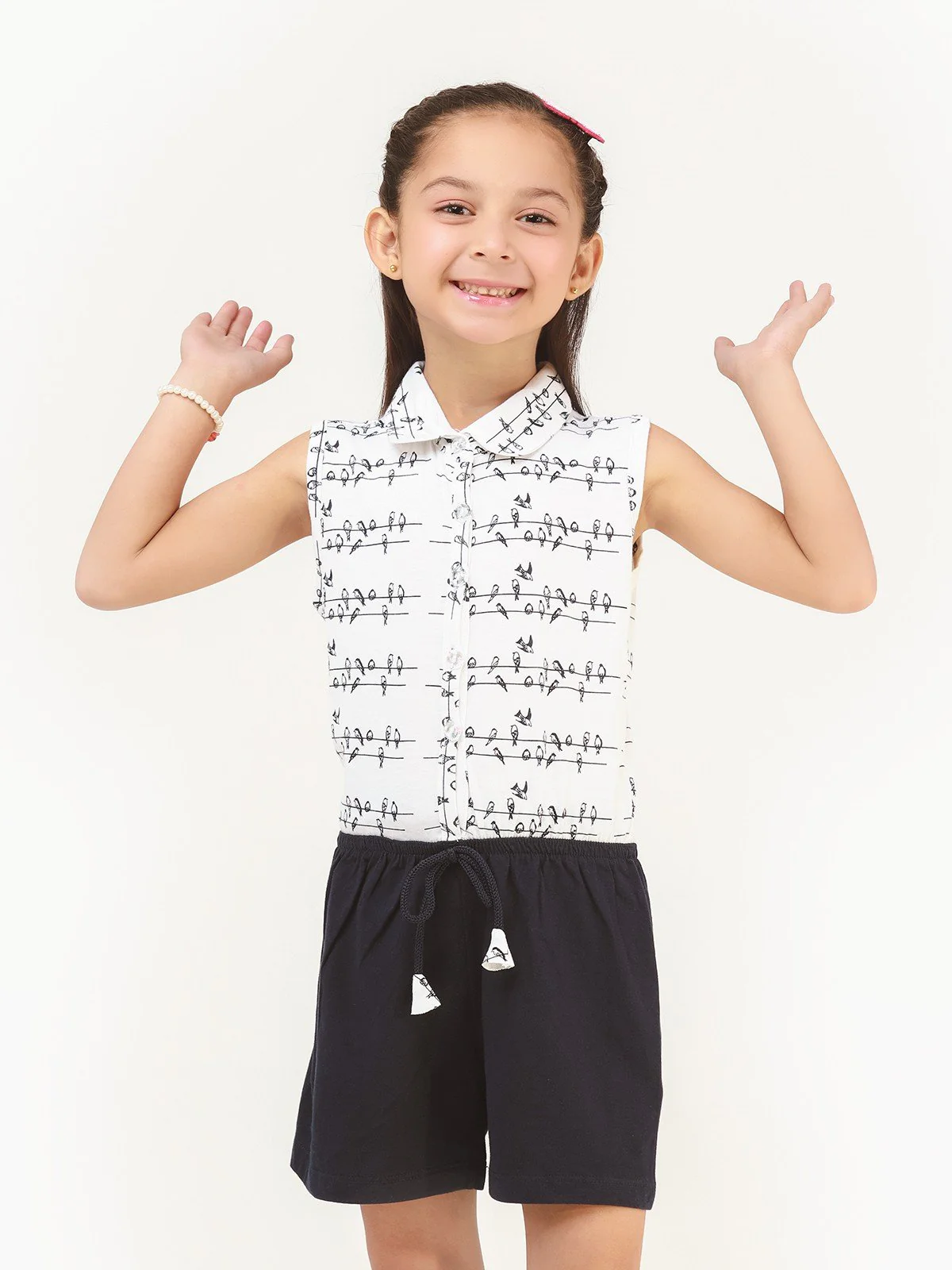 Girl's White Purple Top - EGTK21-018 - Image 5