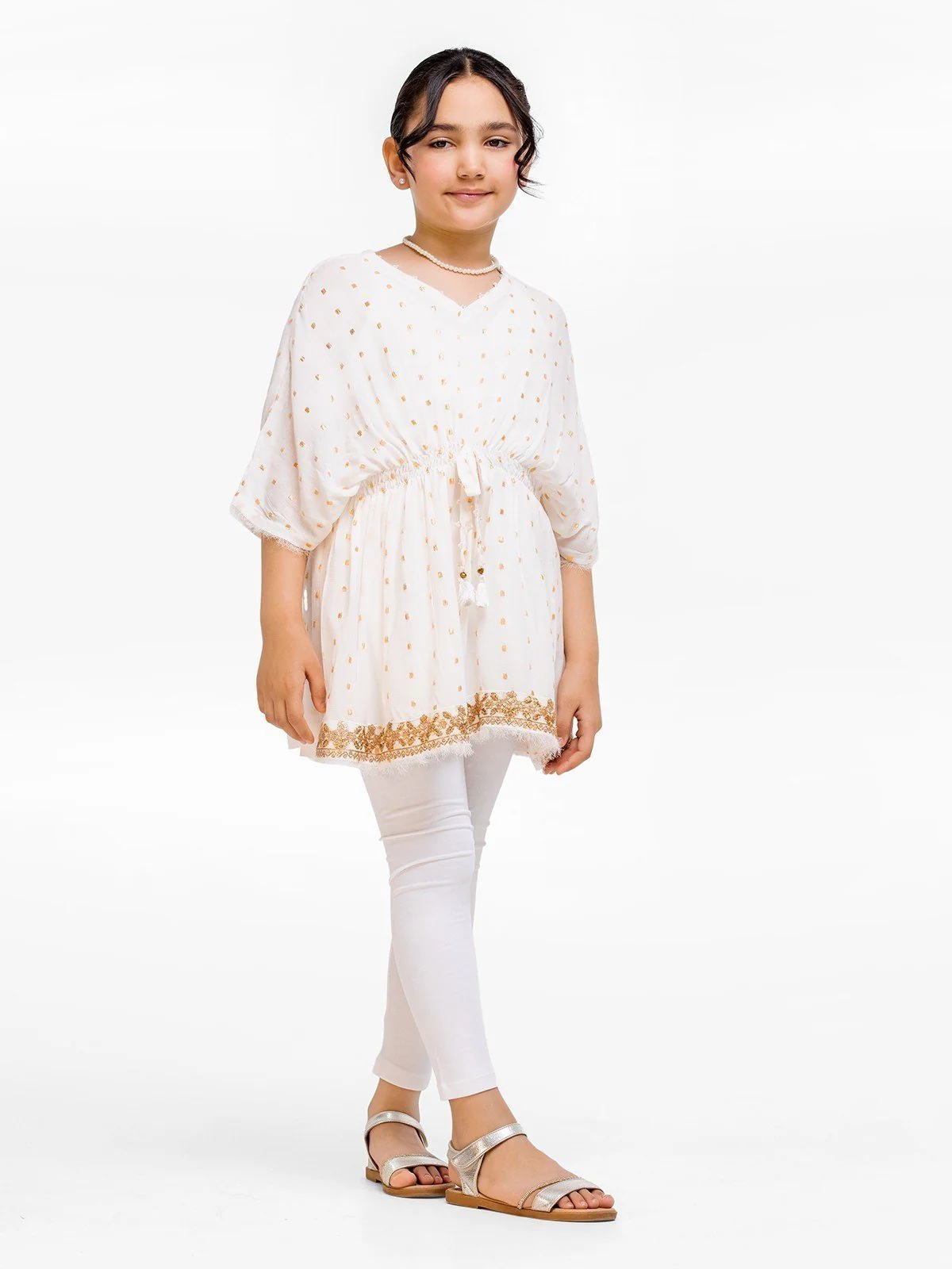 Girl's White Top - EGTKT23-009 - Image 4