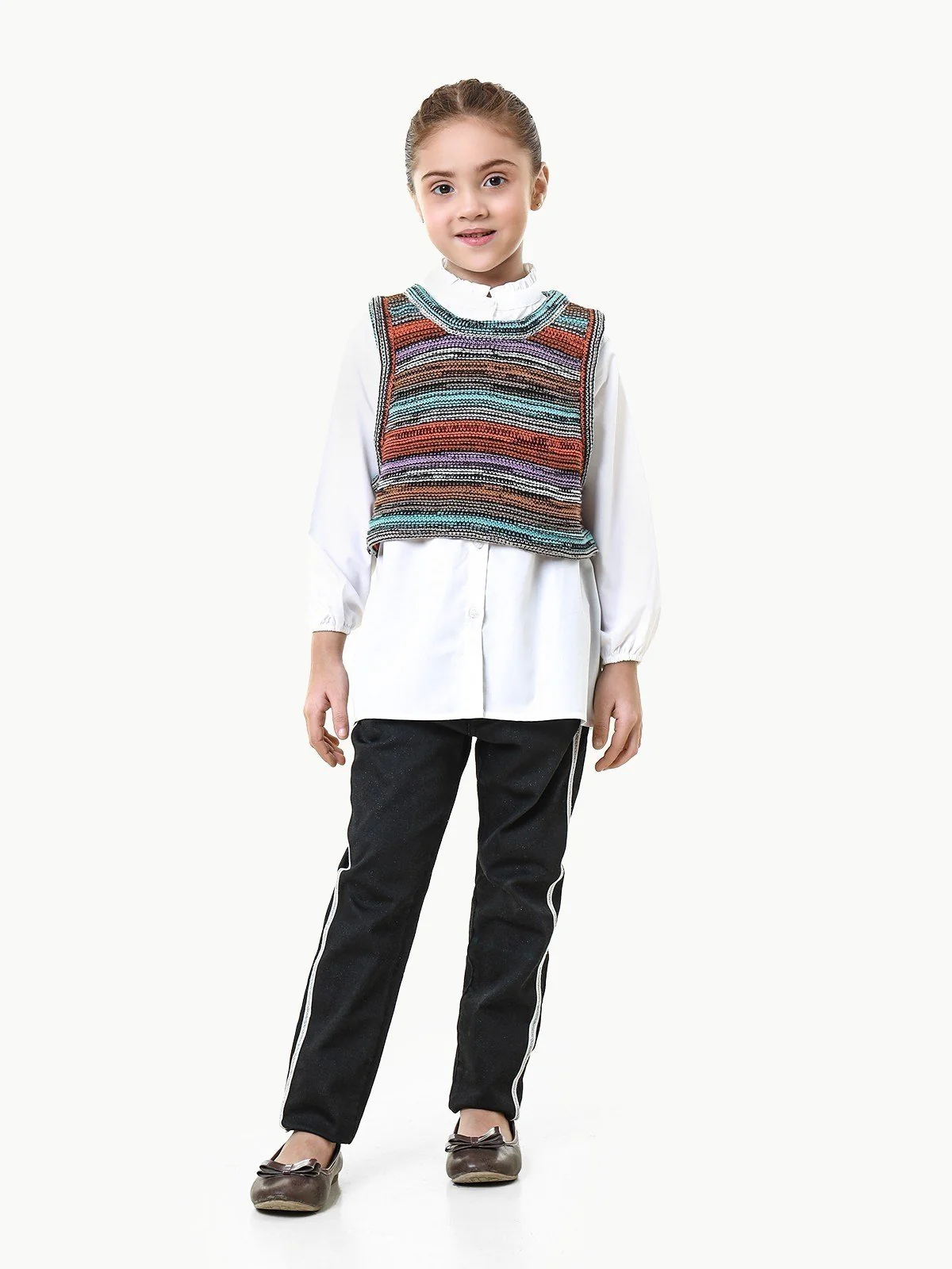 Girl's White Top - EGTW22-028