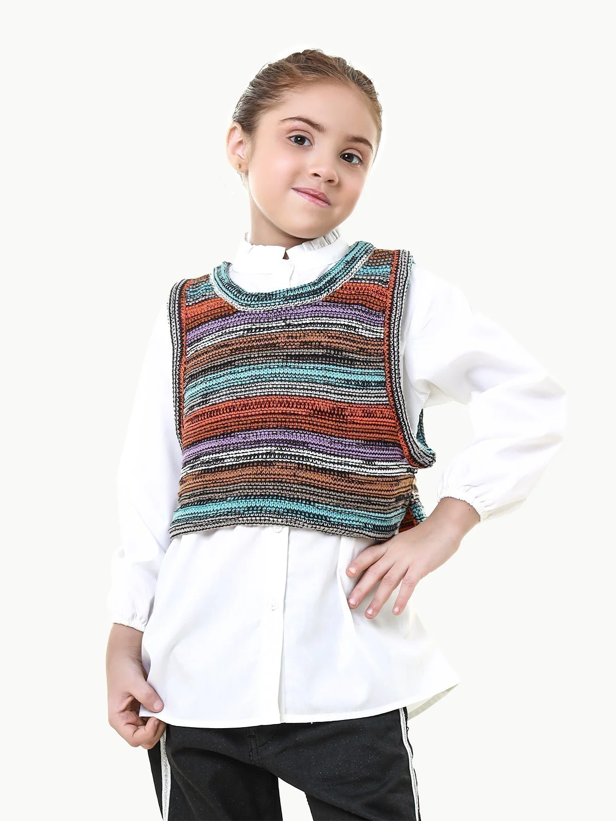Girl's White Top - EGTW22-028 - Image 2