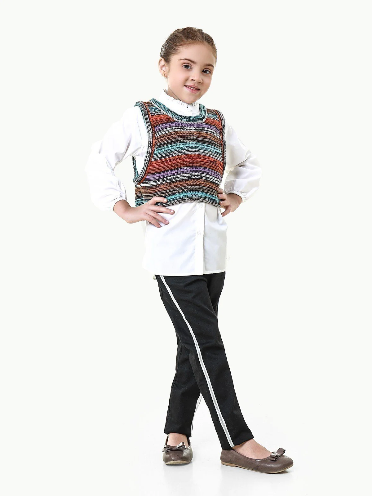 Girl's White Top - EGTW22-028 - Image 3