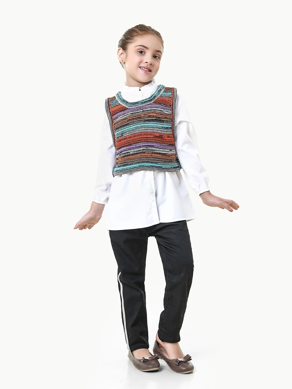 Girl's White Top - EGTW22-028 - Image 4