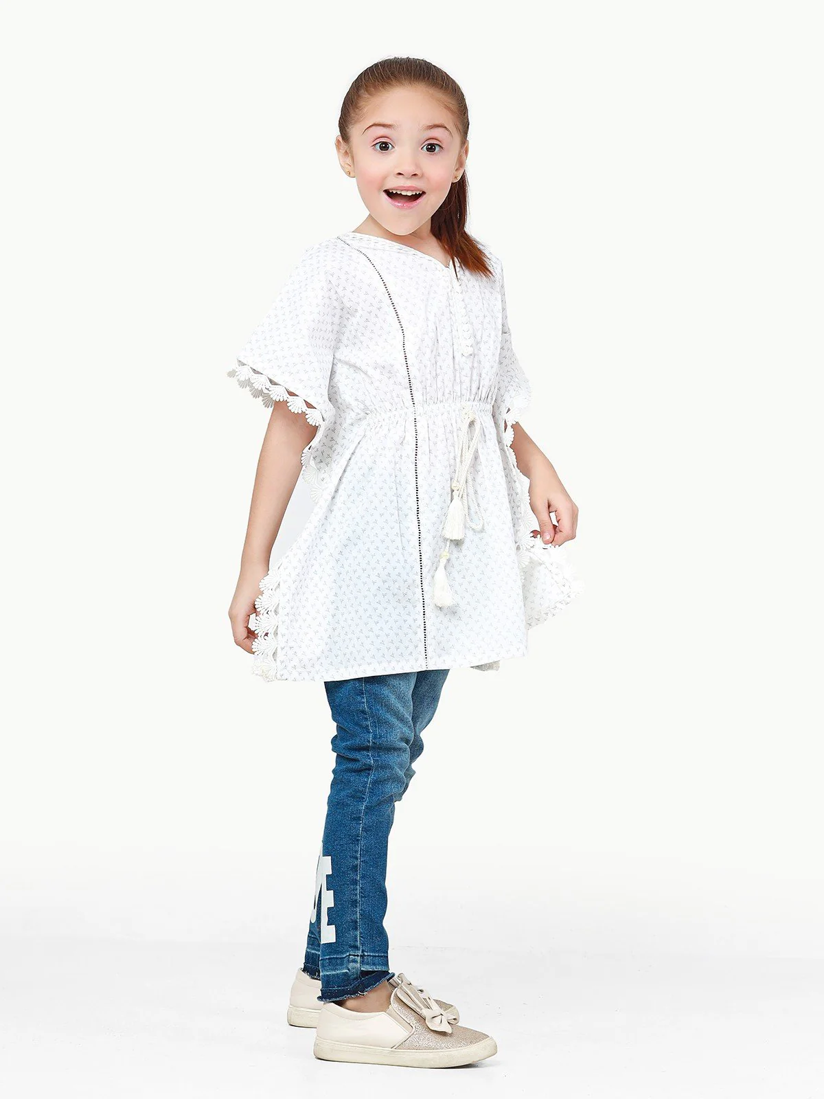 Girl's White Top - EGTW22-053 - Image 3