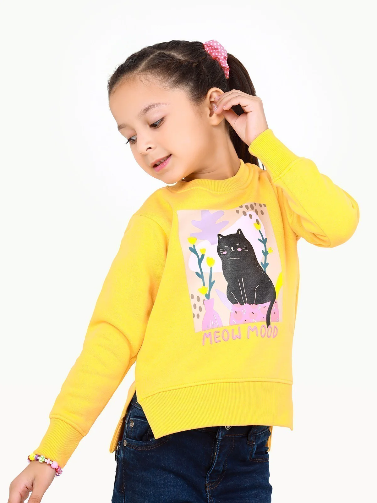 Girl's Yellow Sweatshirt - EGTSS22-005 - Image 2