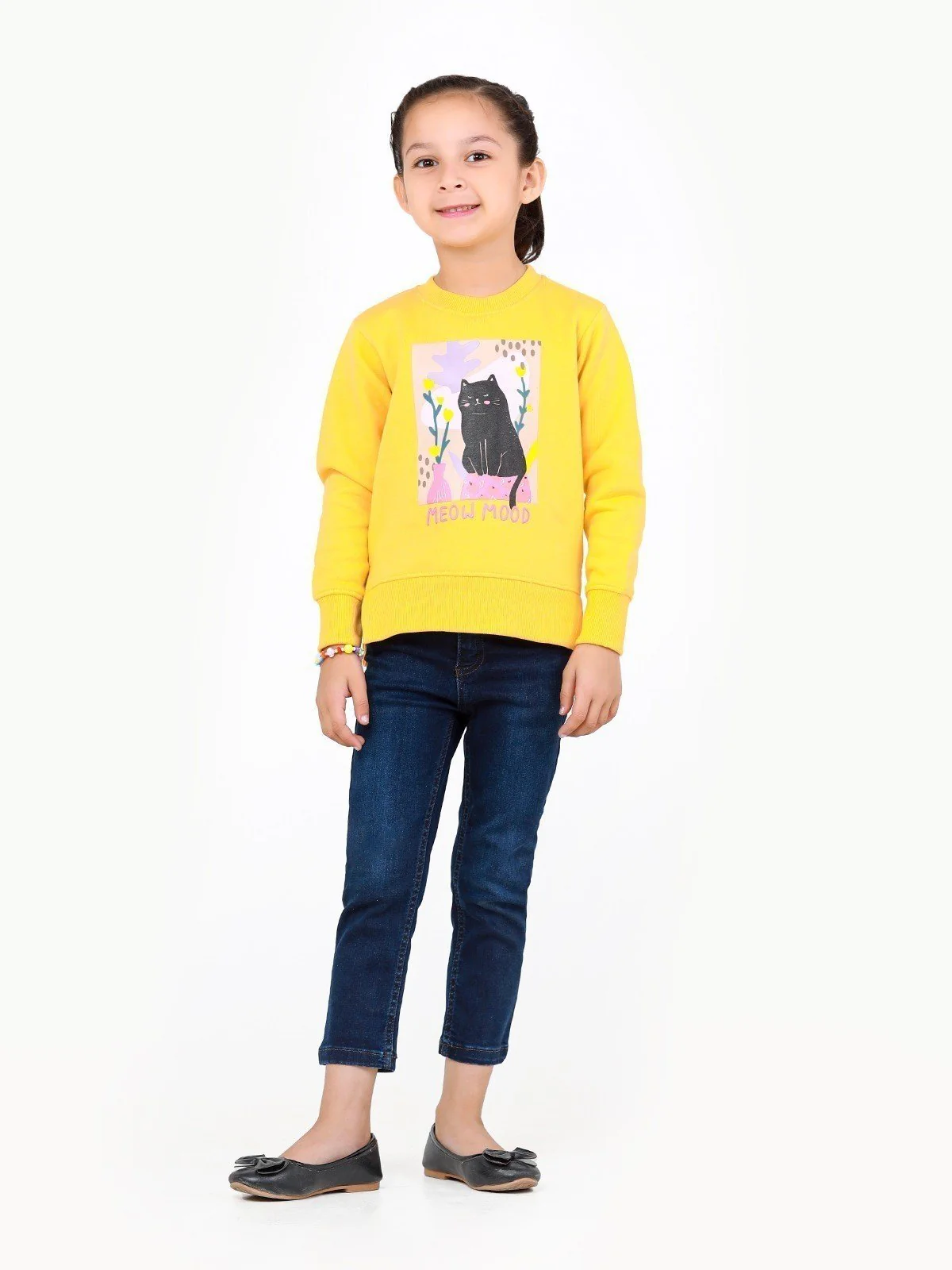 Girl's Yellow Sweatshirt - EGTSS22-005 - Image 3