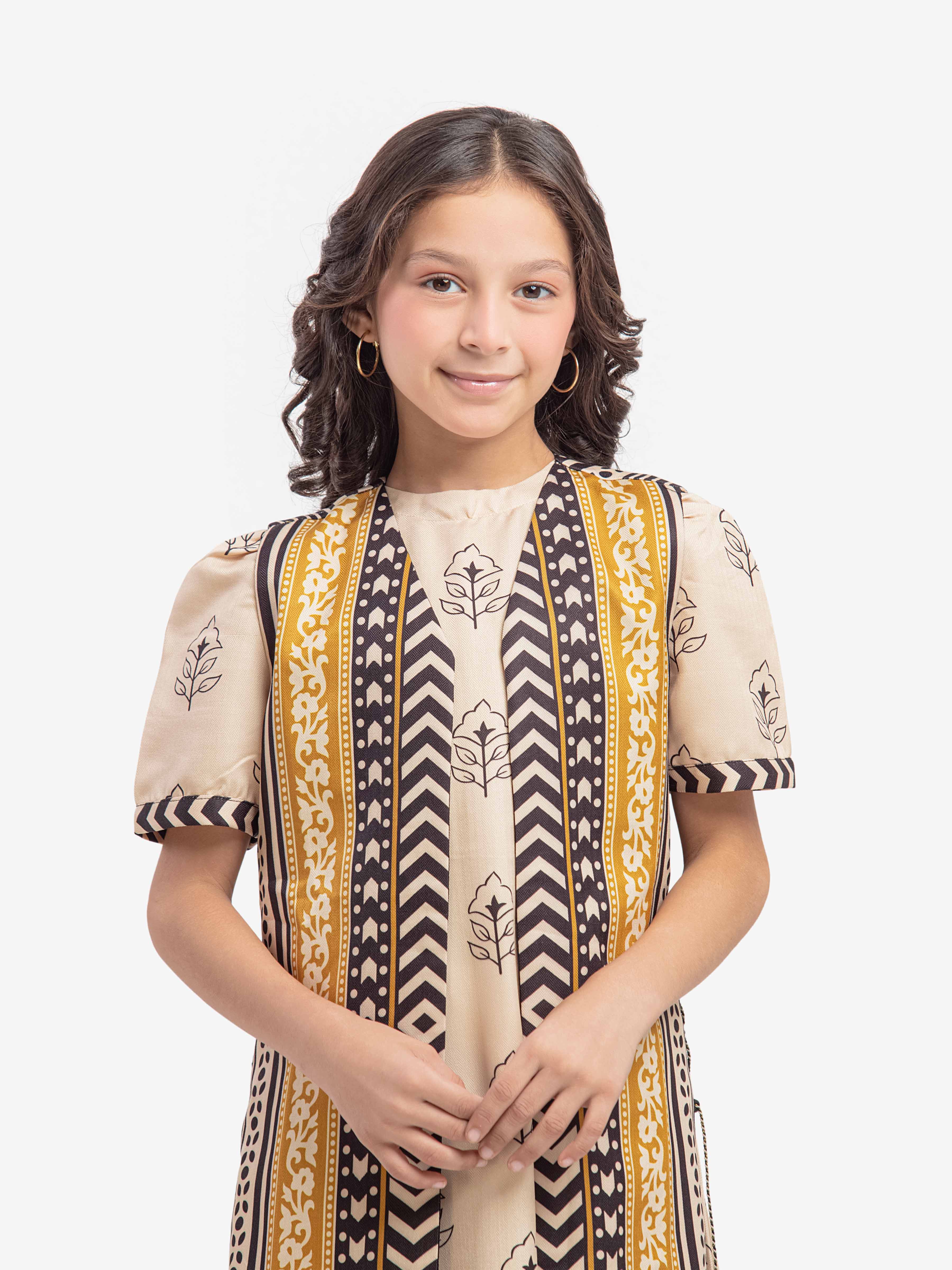 Girl's Beige Multi Pret - EGTKP5-70811S - Image 2