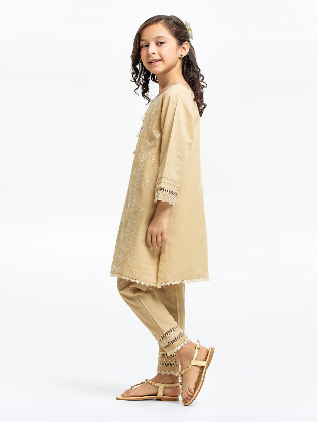 Girl's Beige Pret - EGTKE23-70711ST - Image 3