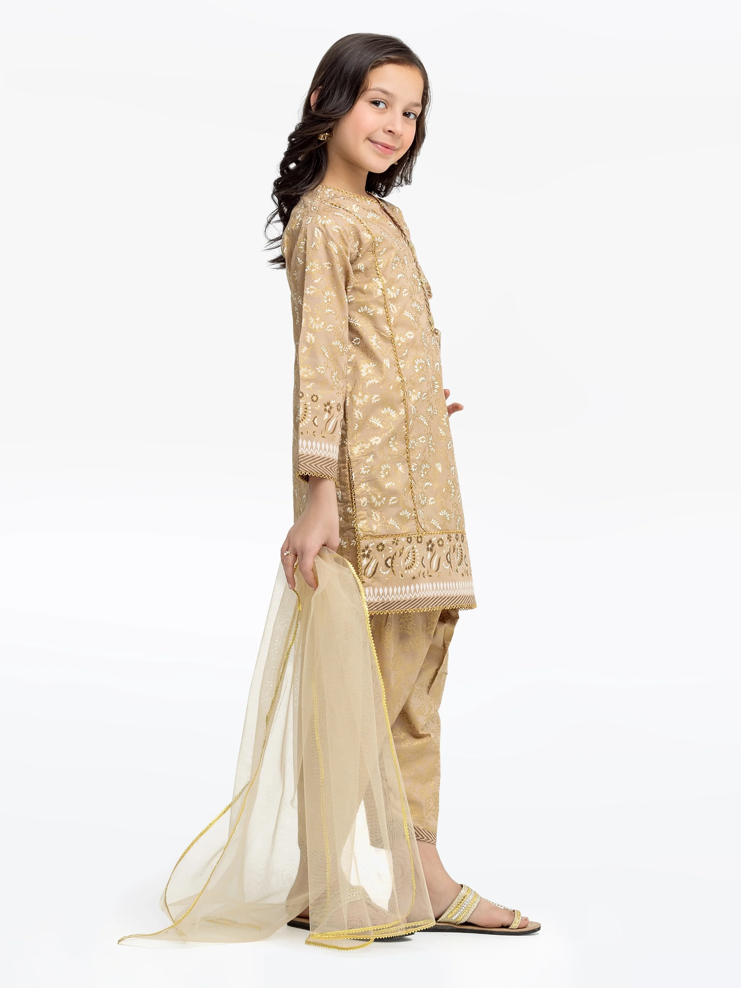 Girl's Beige Pret - EGTKP5-70795-3P - Image 5
