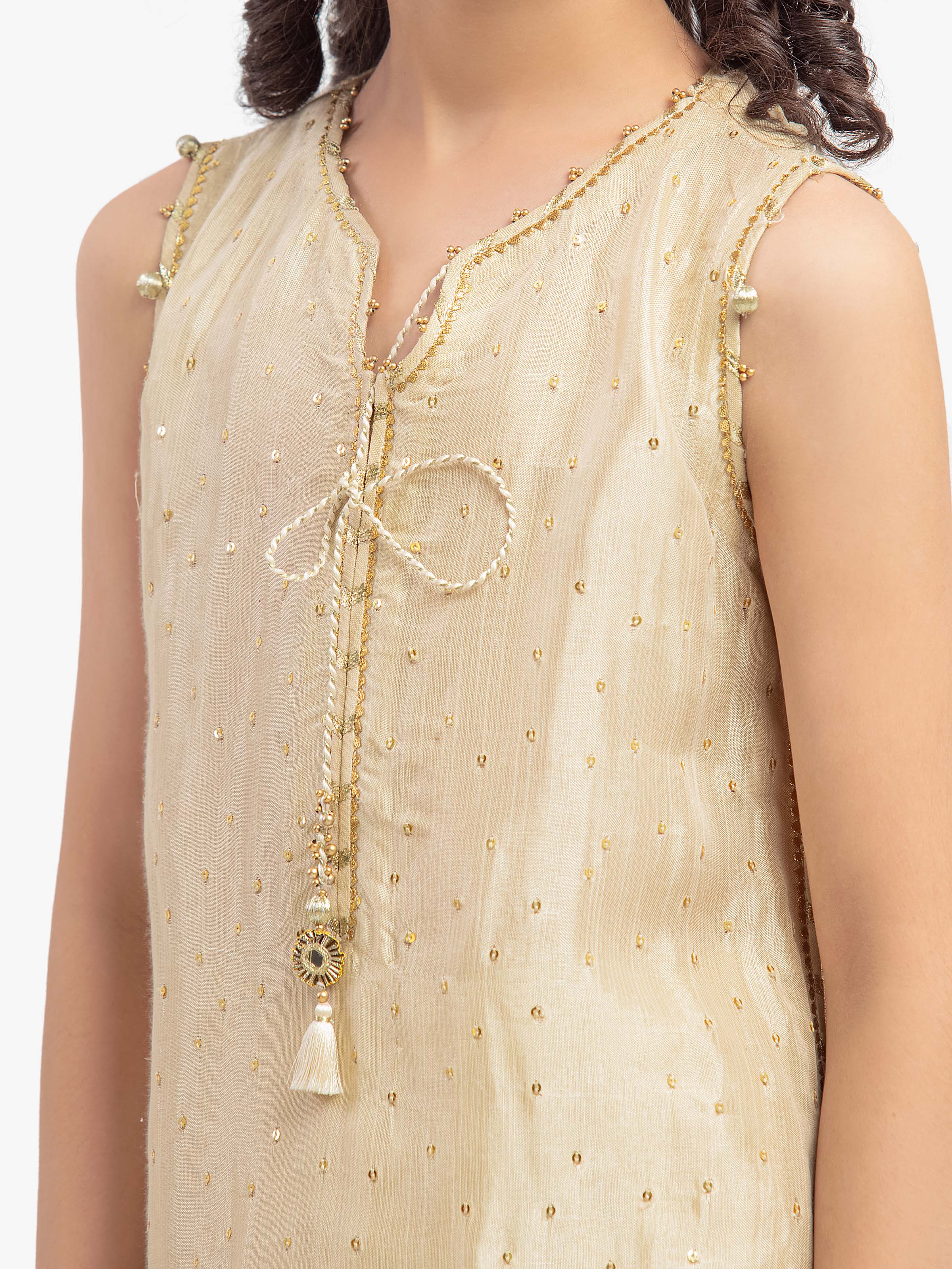 Girl's Beige Pret - EGTPLE5-50043-3P - Image 3