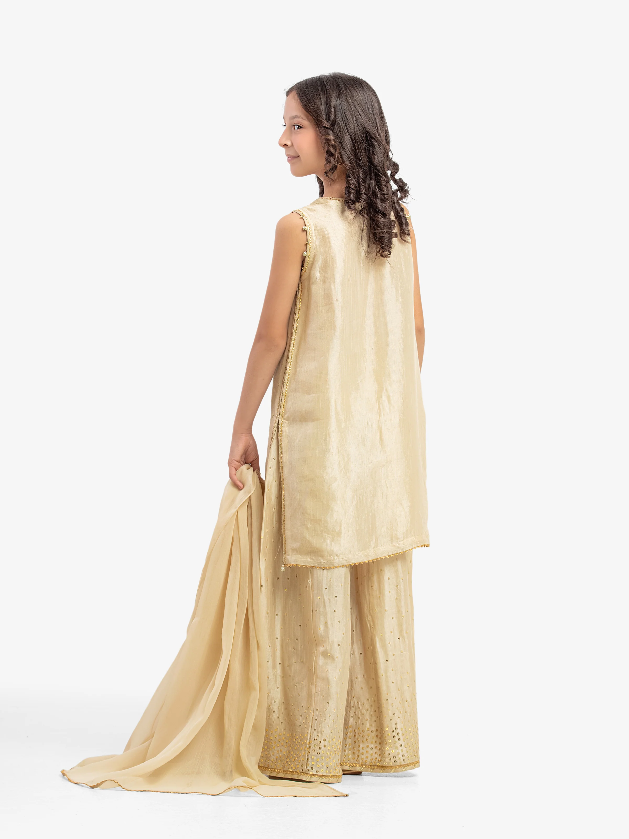 Girl's Beige Pret - EGTPLE5-50043-3P - Image 4