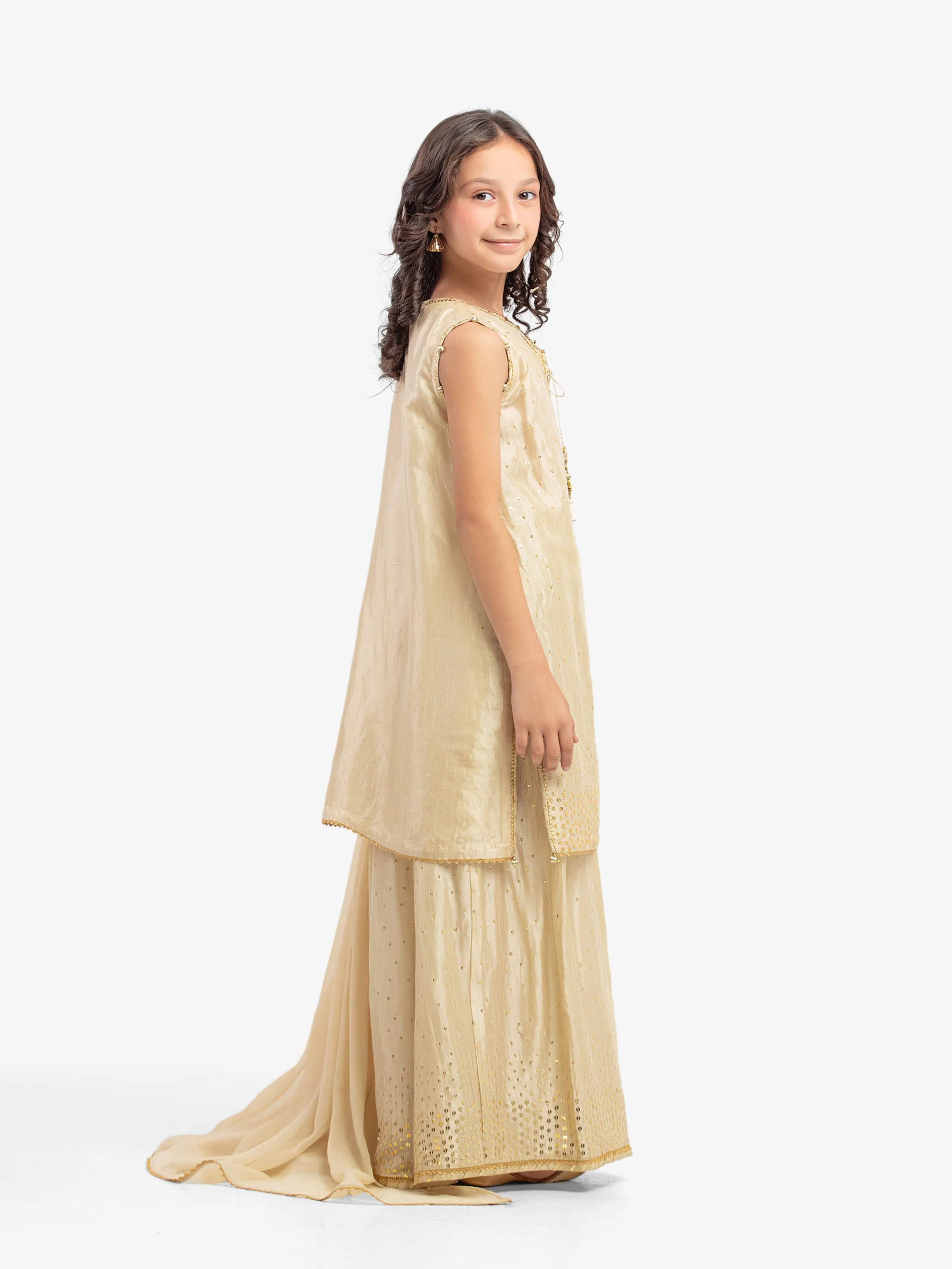 Girl's Beige Pret - EGTPLE5-50043-3P - Image 5