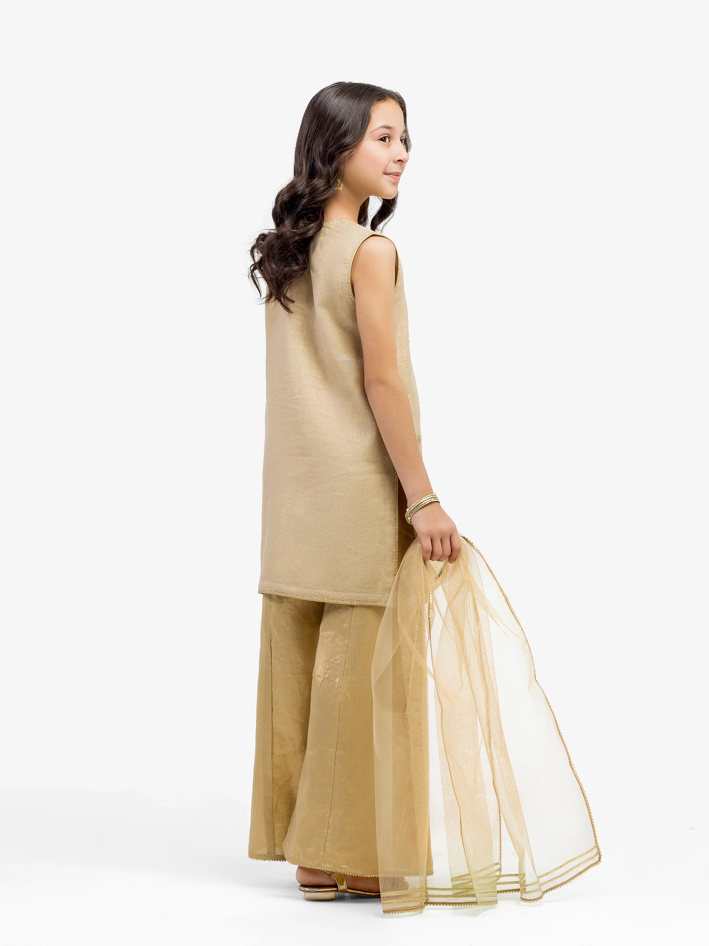 Girl's Beige Pret - EGTPLED5-50070-3P - Image 5