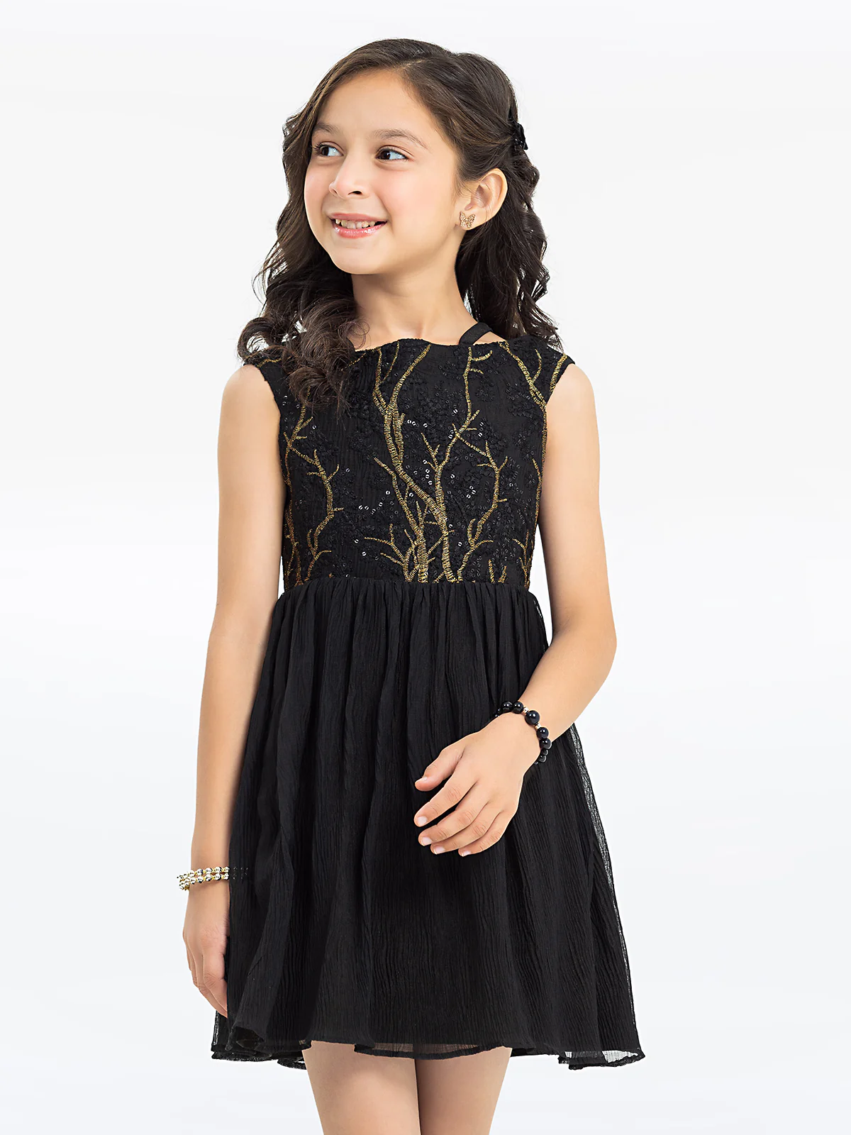 Girl's Black Frock - EGTF24S-200072 - Image 2