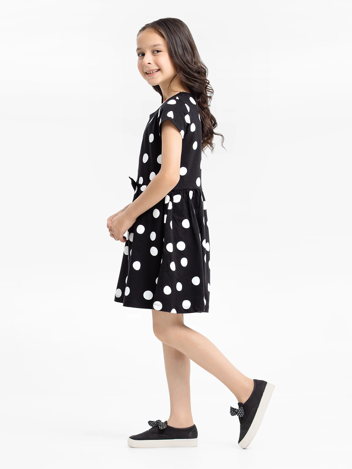 Girl's Black Frock - EGTFK23-007 - Image 3
