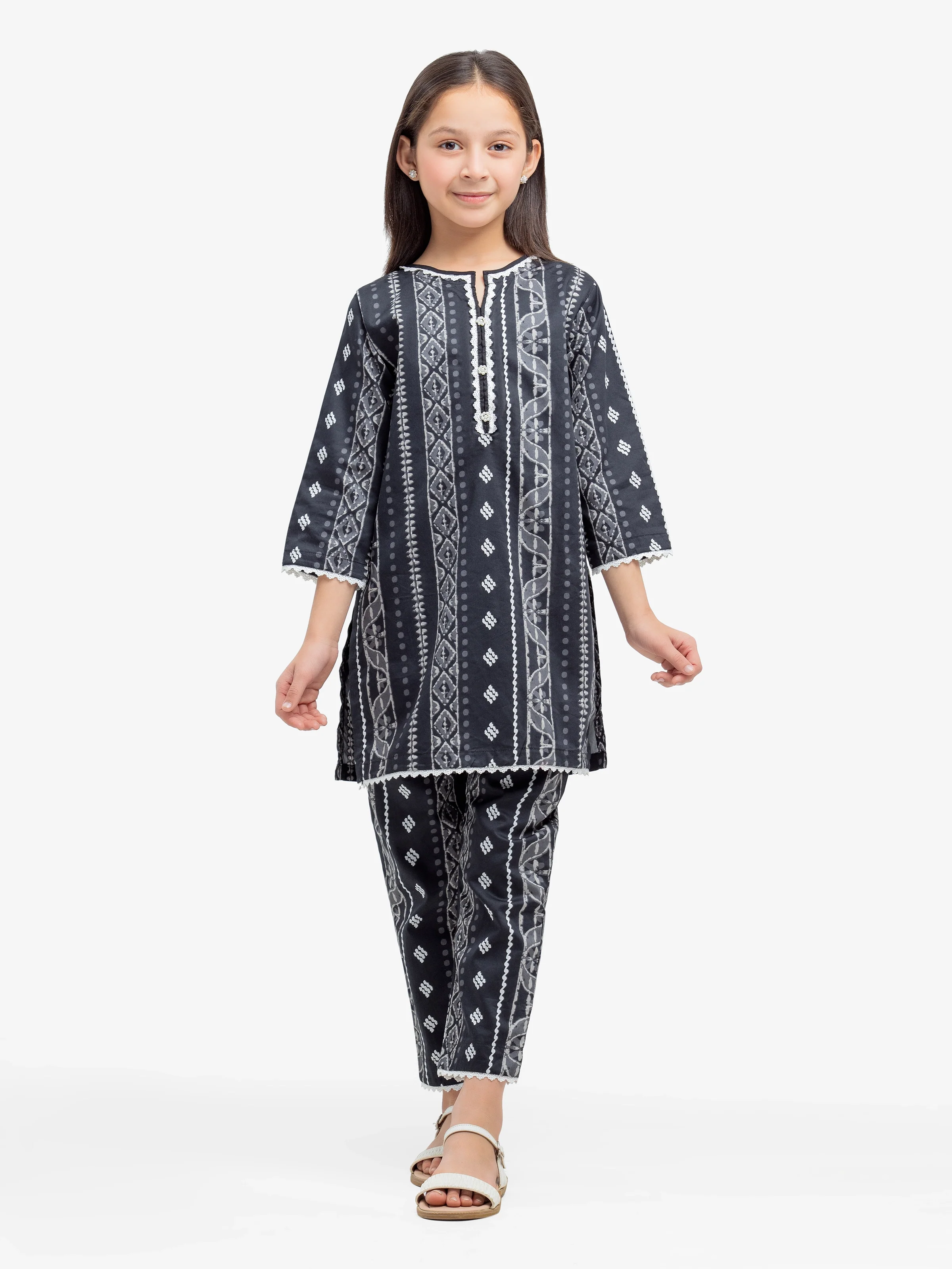 Girl's Cambric Co-ord Set - EGTKP24-70757ST