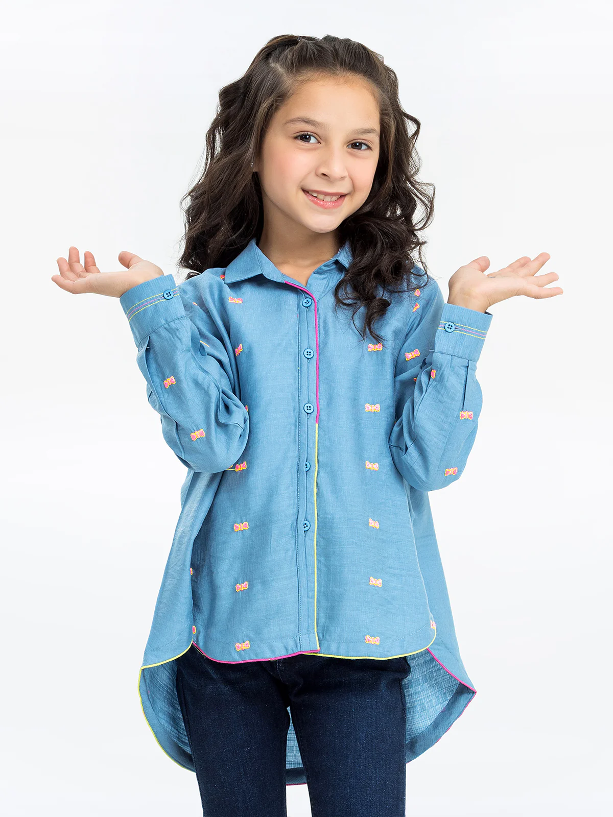 Girl's Blue Fusion Top - EGTFT23-100023 - Image 2