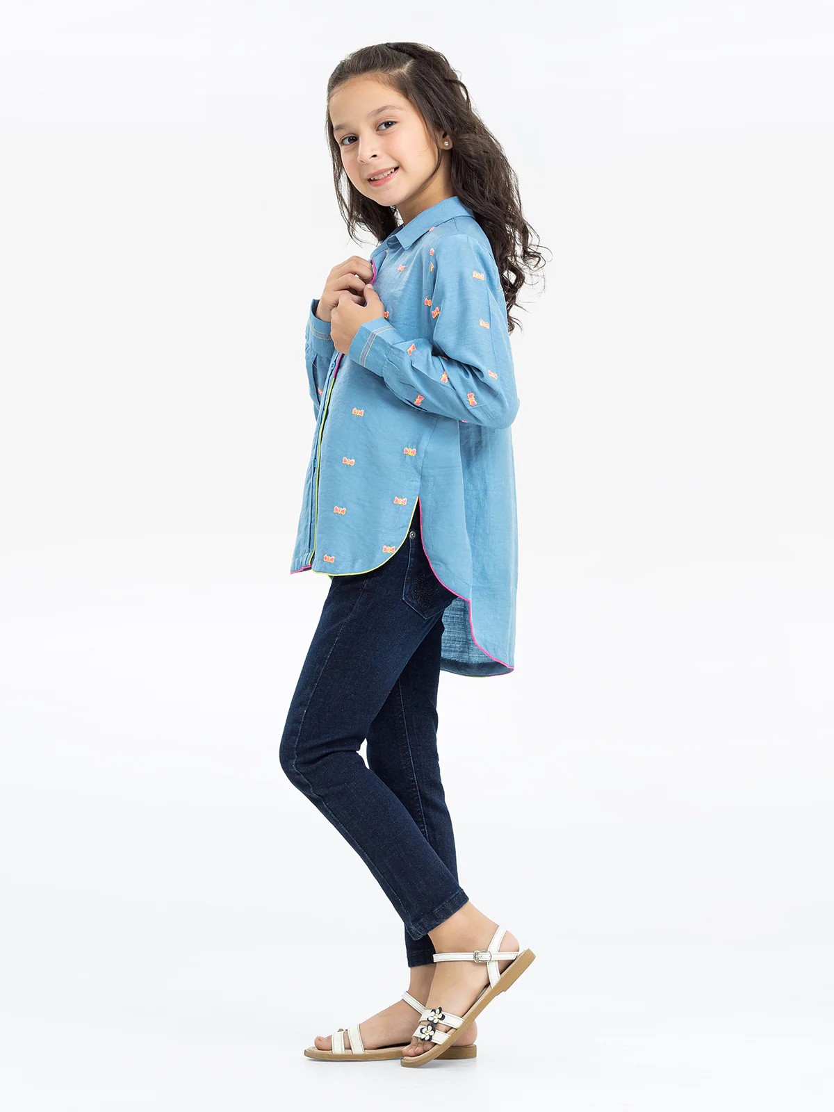 Girl's Blue Fusion Top - EGTFT23-100023 - Image 4