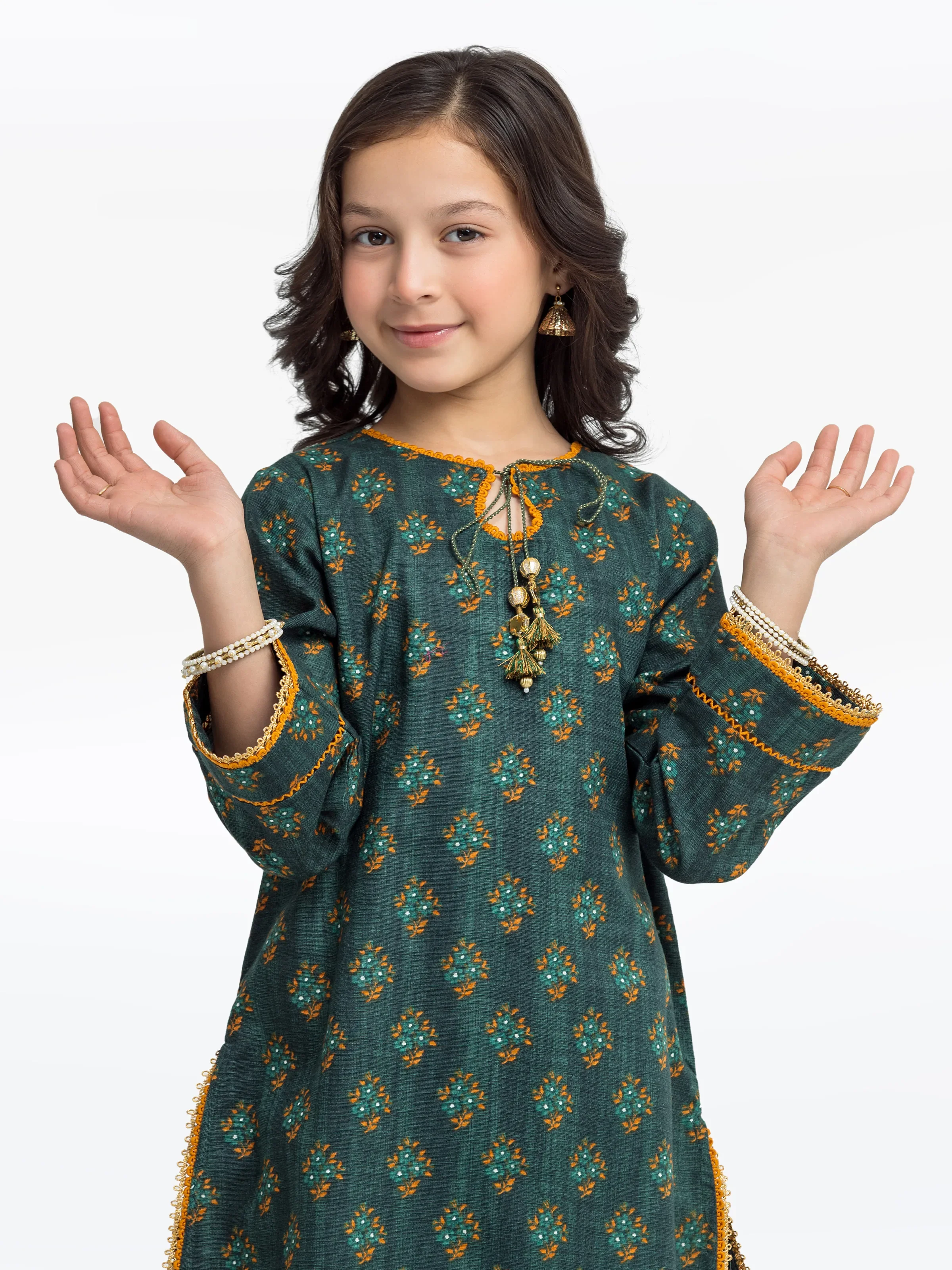 Girl's Khaddar Co-ord Set - EGTKP24-70791ST - Image 2