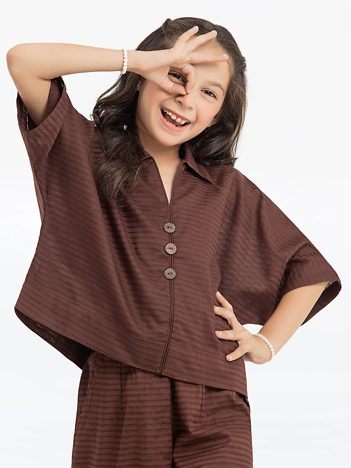 Girl's Dark Brown Co-ord Set - EGTCS23-018 - Image 3